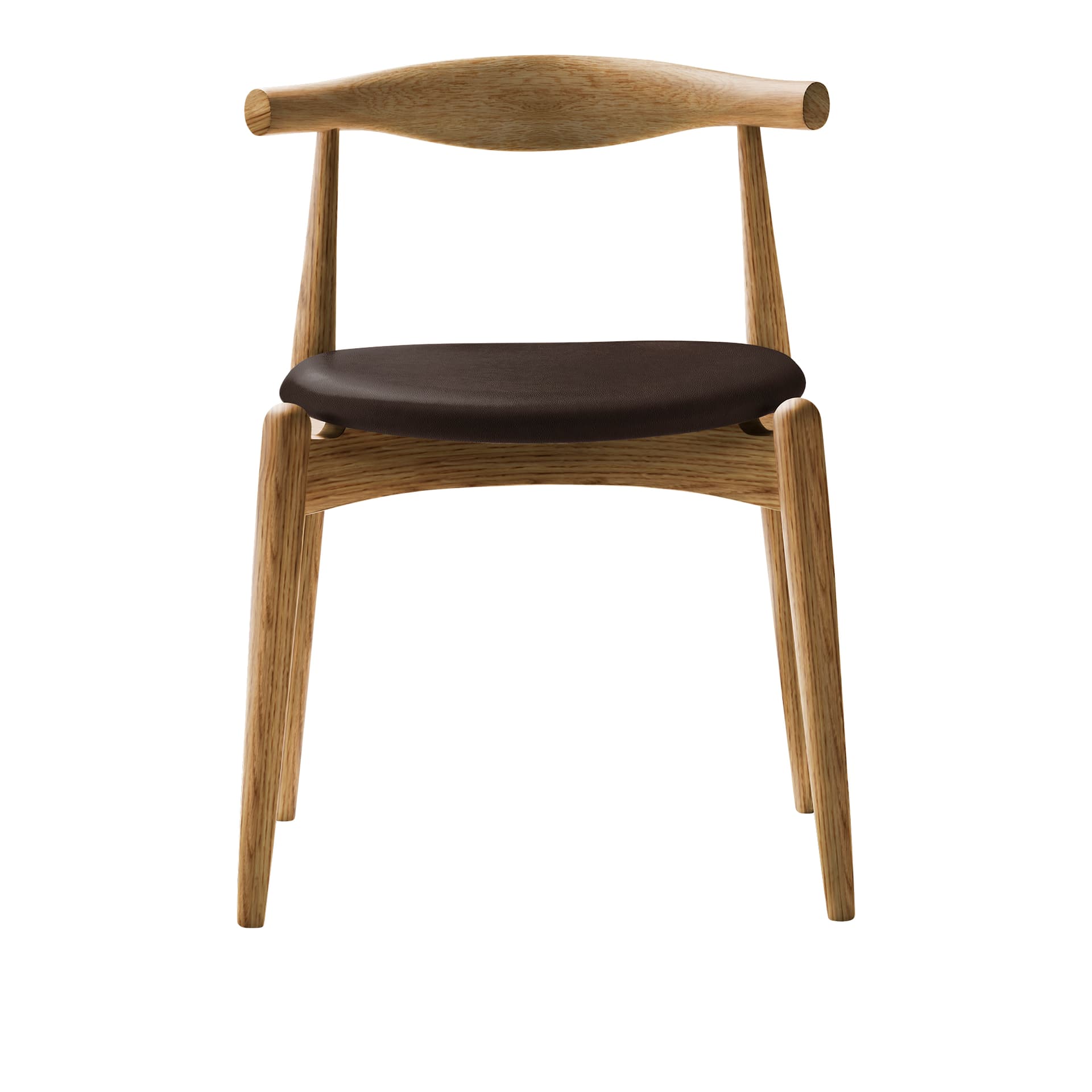Carl Hansen - CH20, Oljad Ek, Lädergrupp B Thor - 306 - Spisestoler - Hans J. Wegner - Tre farget - Tre
