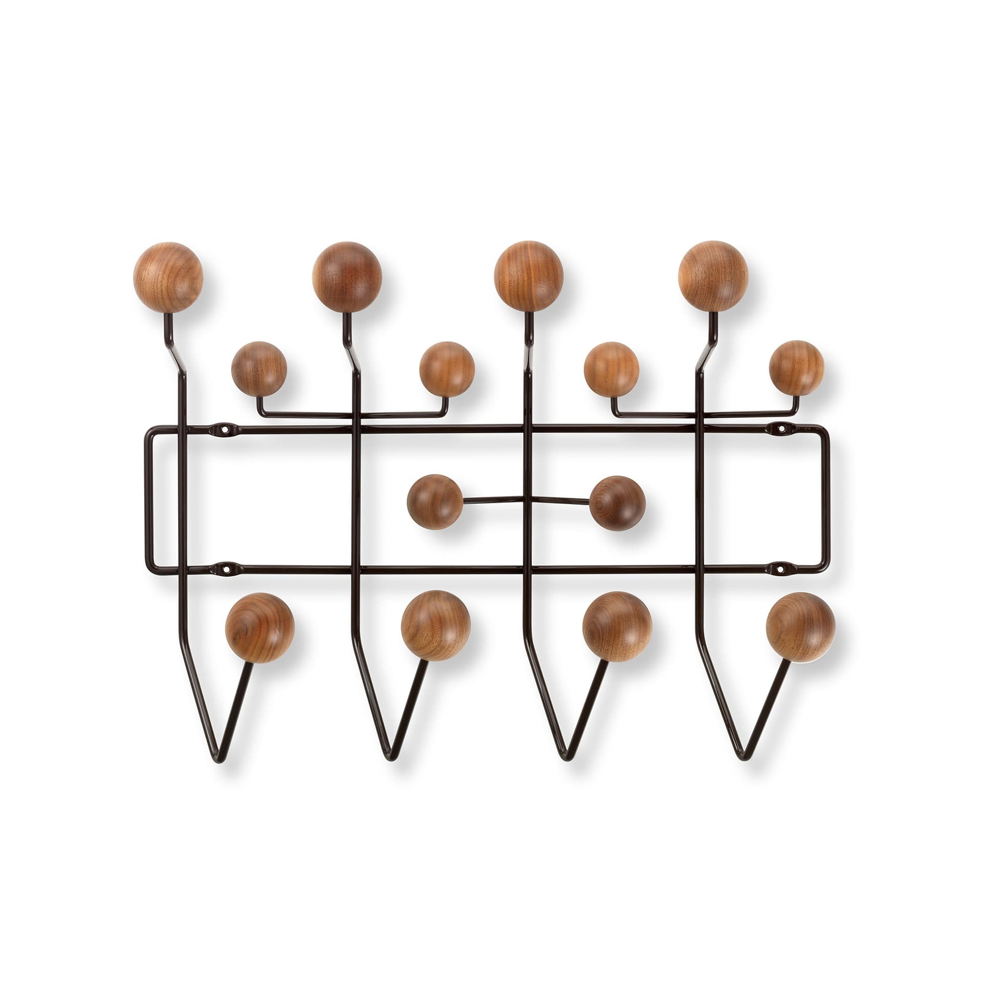 Vitra - Hang It All klädhängare walnut - Kleshengere - Charles & Ray Eames - Brun