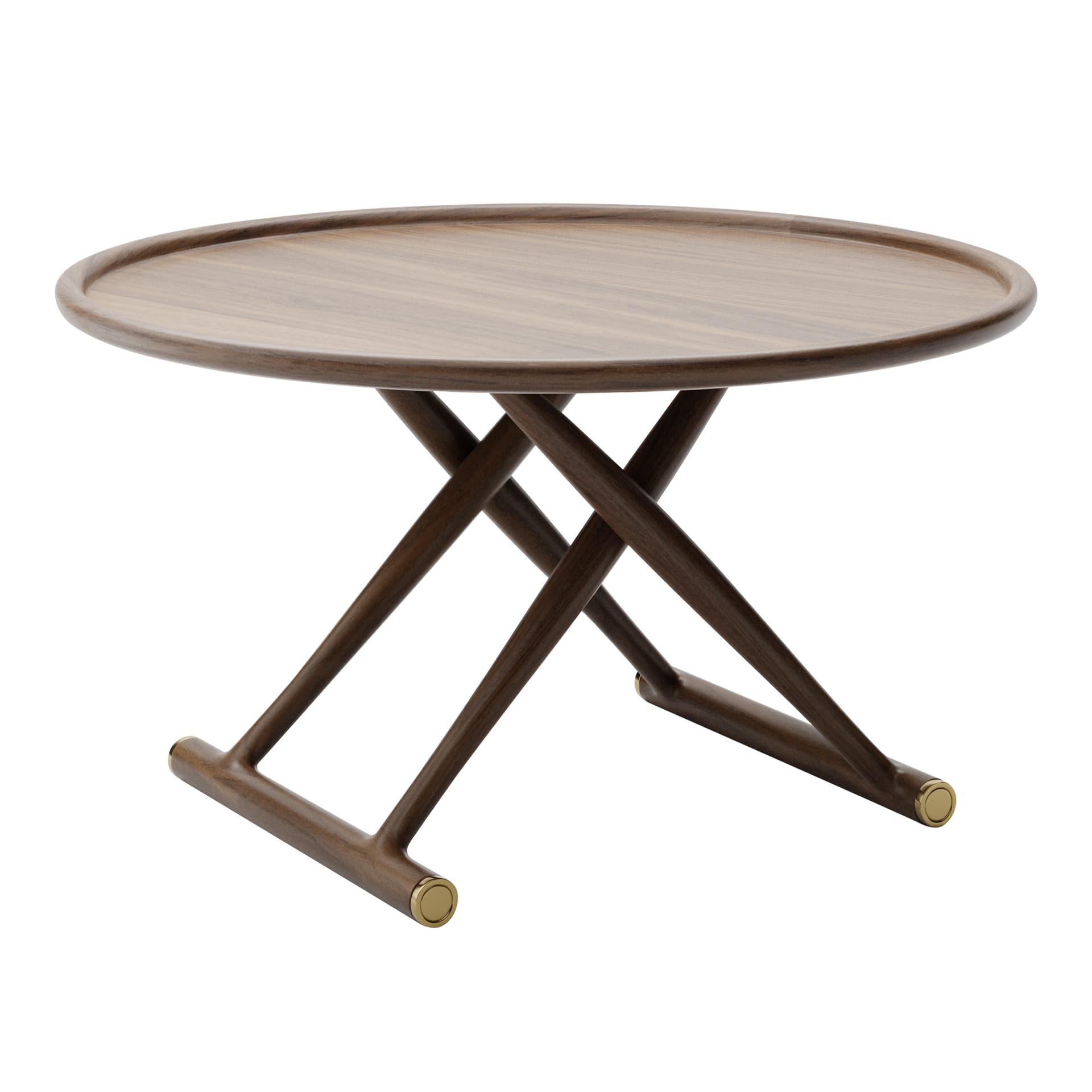 Carl Hansen - ML10097 - Egyptiska Bordet, Klarlackad Valnöt, Ø 100 cm - Småbord & sidebord - Mogens Lassen - Tre farget - Tre