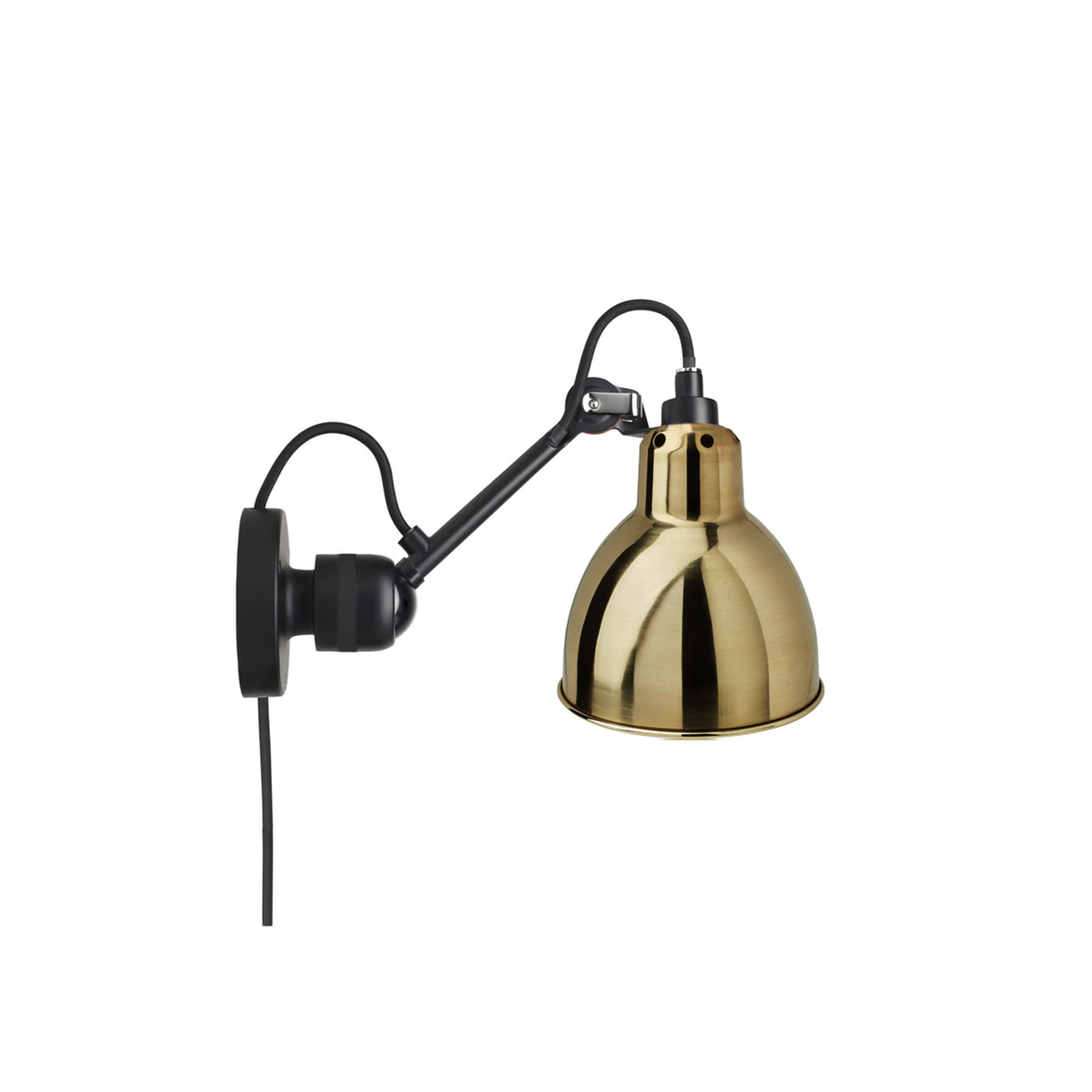 DCWéditions - Lampe Gras No304 CA - Round, Mässing - Sengelamper - Bernard-Albin Gras - Gull - Metall
