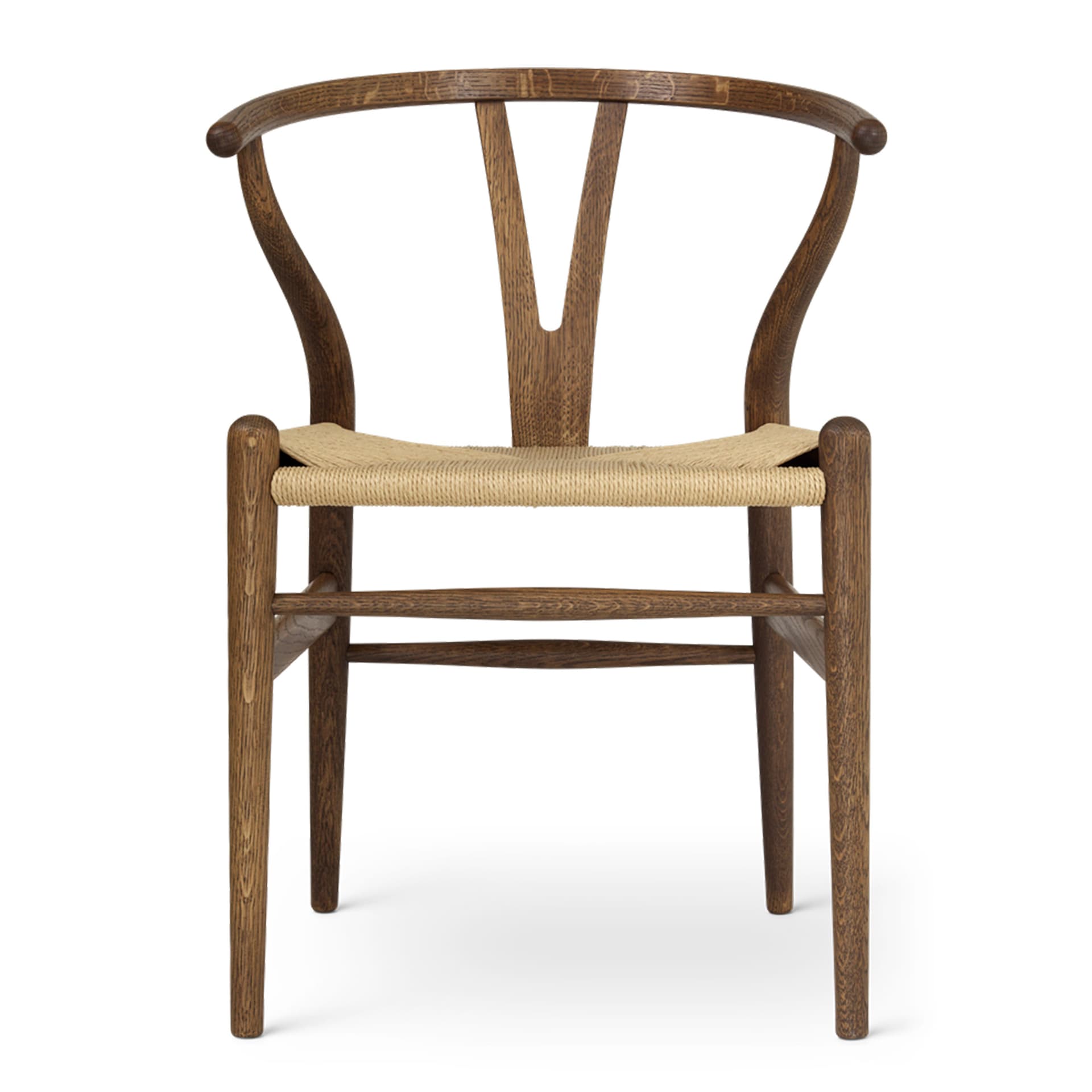 Carl Hansen - CH24 Y-Stolen Ek/ Snöre Natur Rökfärgad Olja - Spisestoler - Hans J. Wegner - Tre farget - Papir/Tre