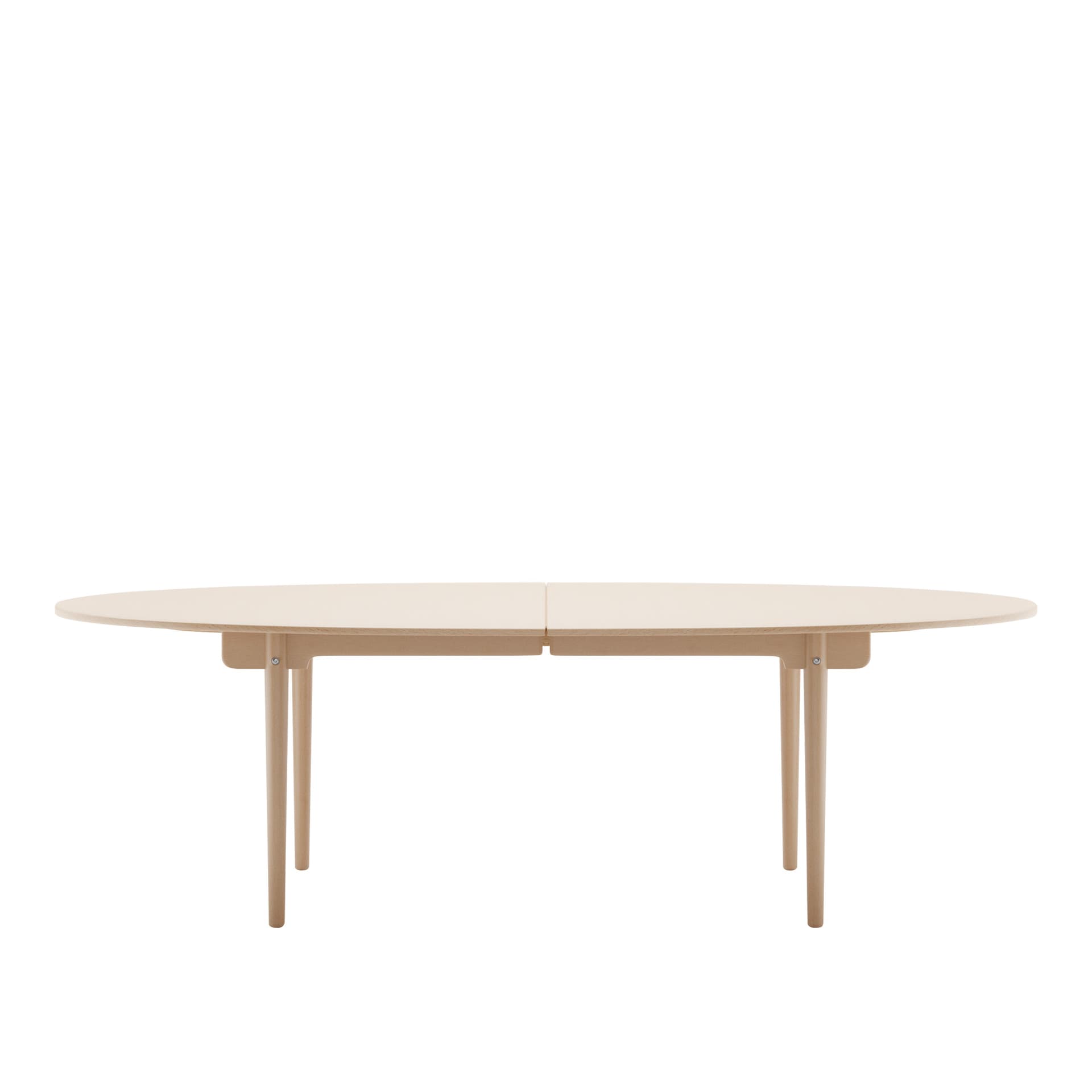 Carl Hansen - CH339, Klarlackad Bok, Med plats för 2 st iläggsskivor - Spisebord - Hans J. Wegner - Tre farget - Tre