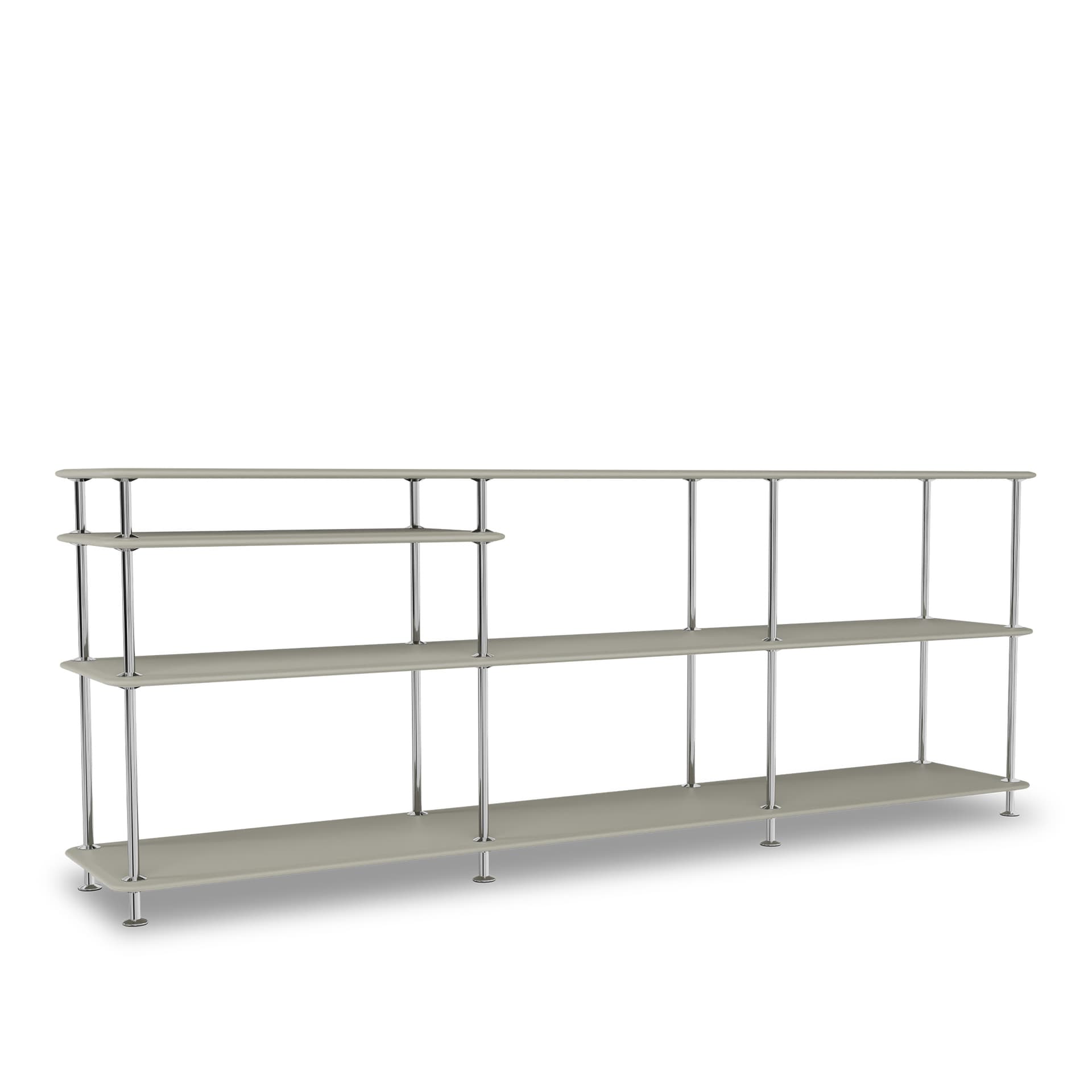 Montana - Montana Free 222100 225-Fennelstructure 44C-Chrome - Hyller & Hyllesystem - Jakob Wagner - Grå - Metall/Tre