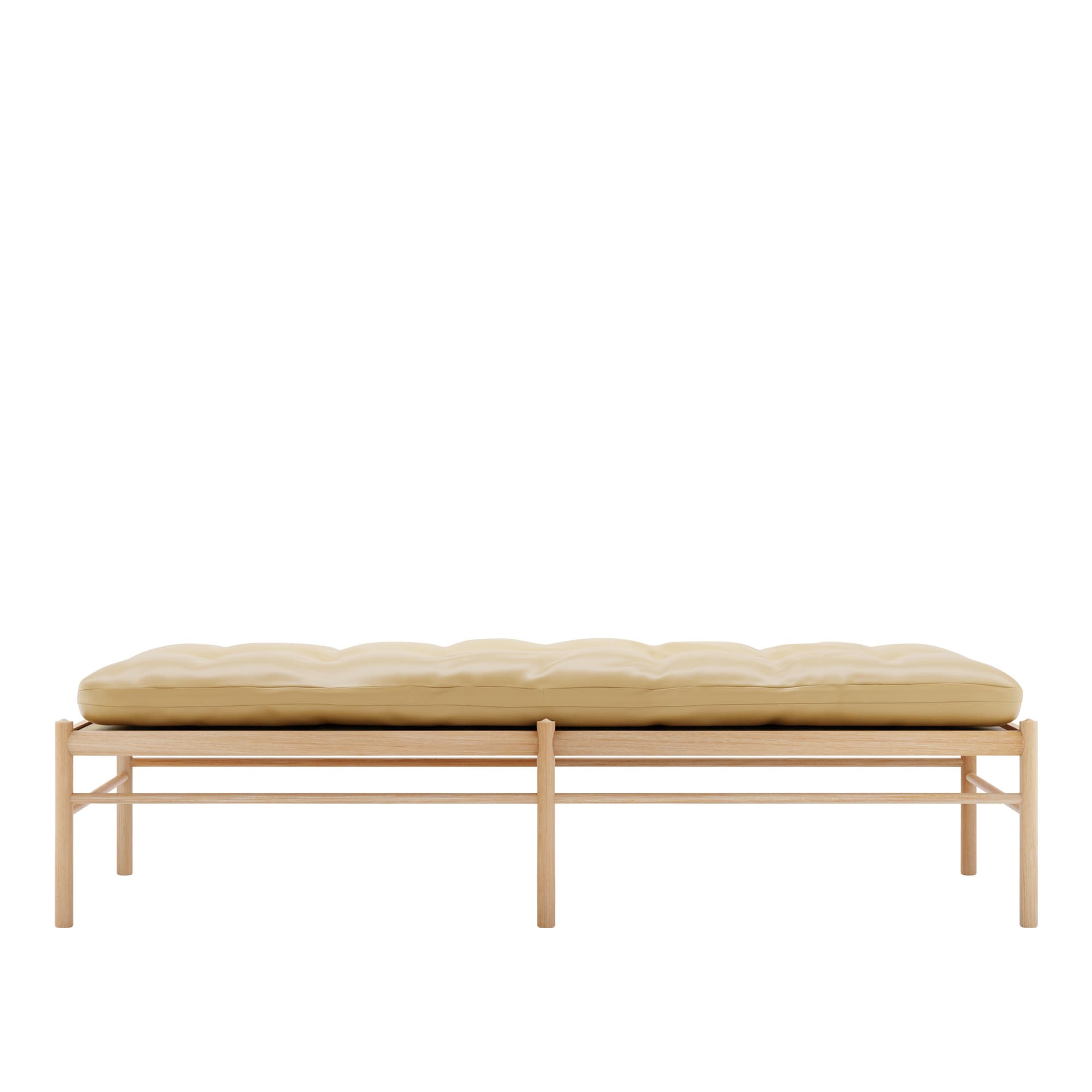 Carl Hansen - OW150, Oljad Ek, Lädergrupp B Thor - 325 - Dagsenger - Ole Wanscher - Beige