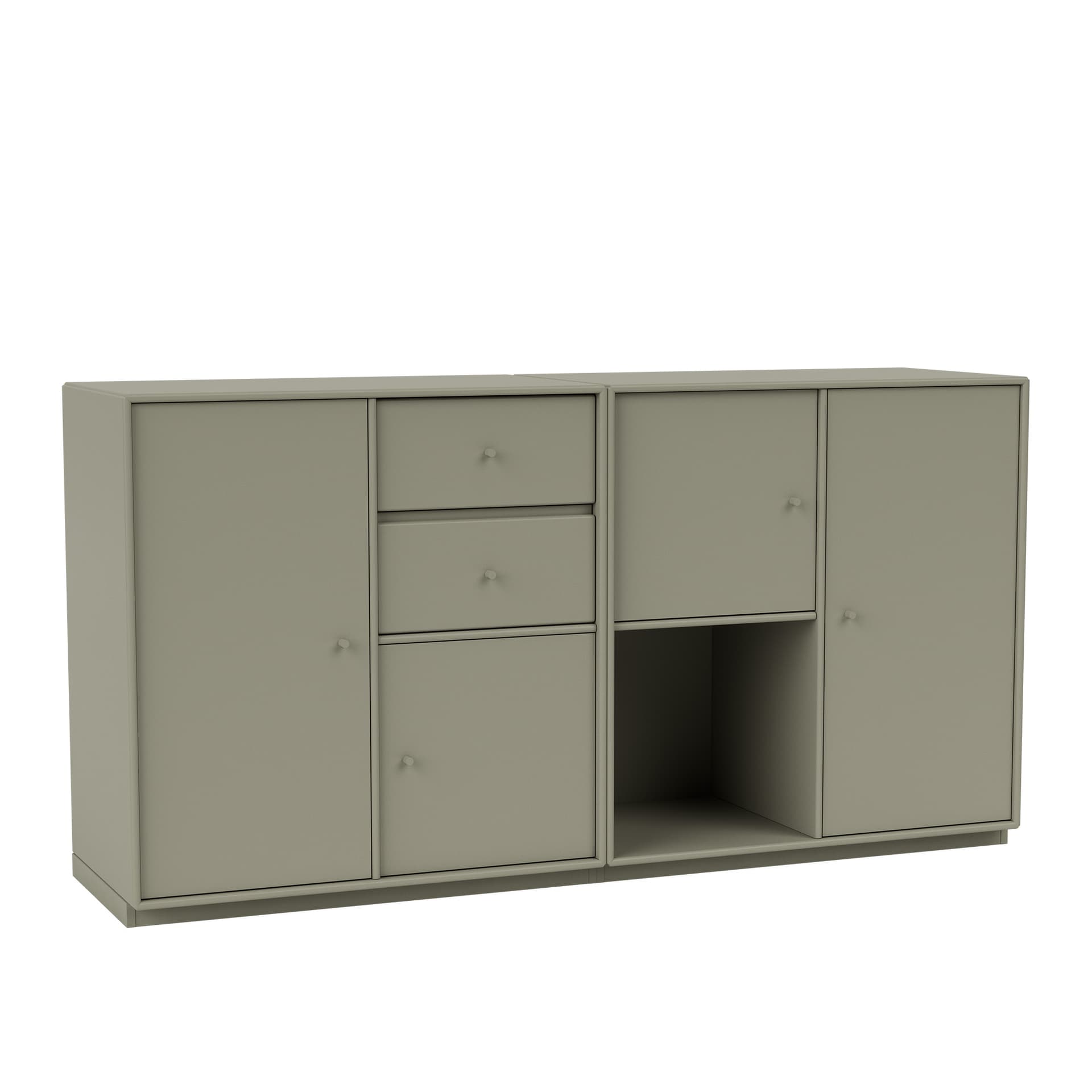 Montana - Couple Sideboard 144-Fennel 06 Plinth 3 cm - Sideboards - Peter J. Lassen - Grønn - Tre