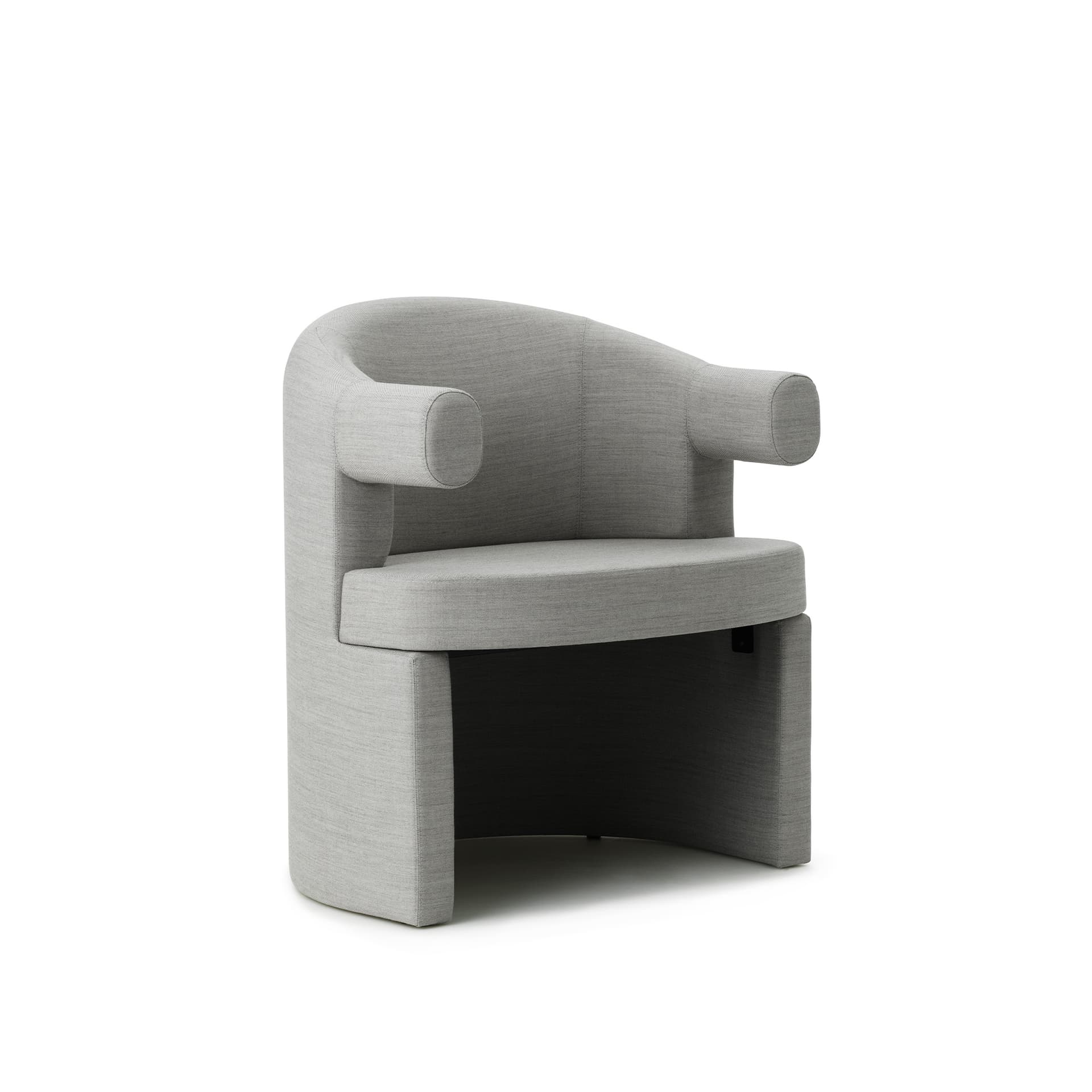 Normann Copenhagen - Burra Chair - Remix 126 - Lenestoler - Simon Legald - Grå - Tre/Skum