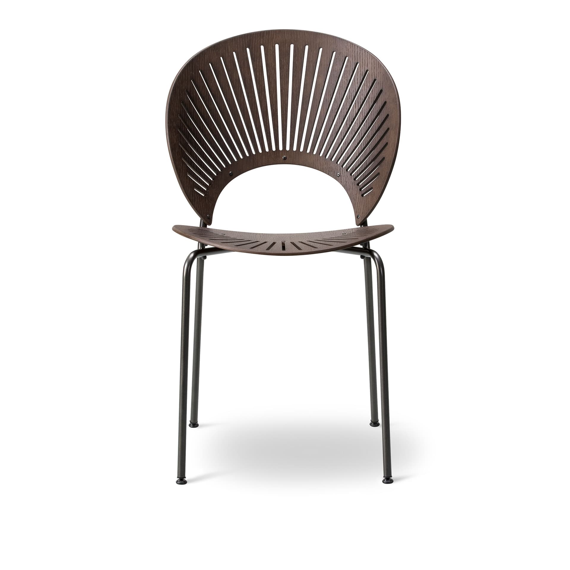 Fredericia Furniture - Trinidad Chair, Rökt ek, Flint - Spisestoler - Nanna Ditzel - Grå - Metall/Tre