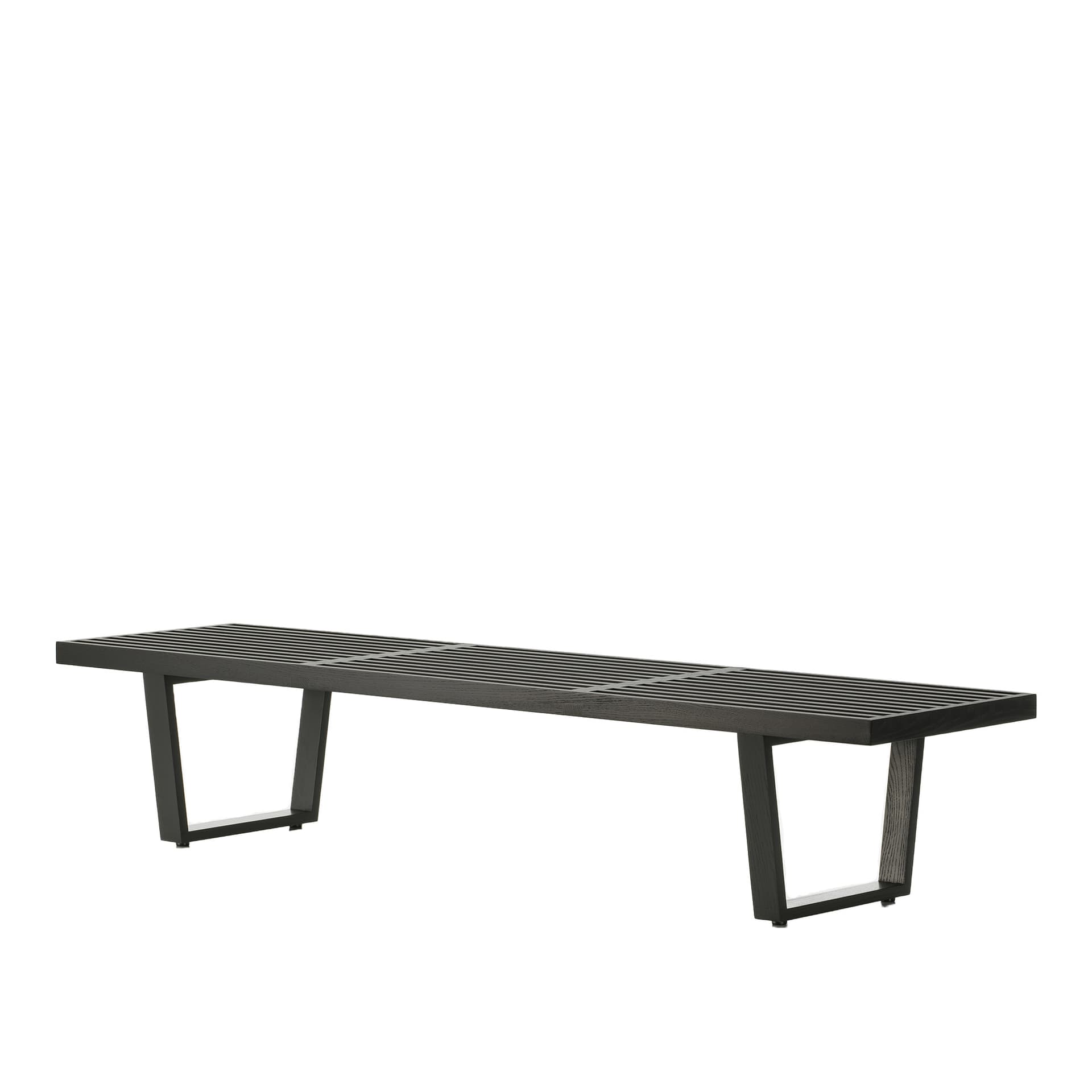 Vitra - Nelson Bench Long  H35,3 x W183,7 x D46,9 cm - Black Ash - Benker - George Nelson - Svart - Tre