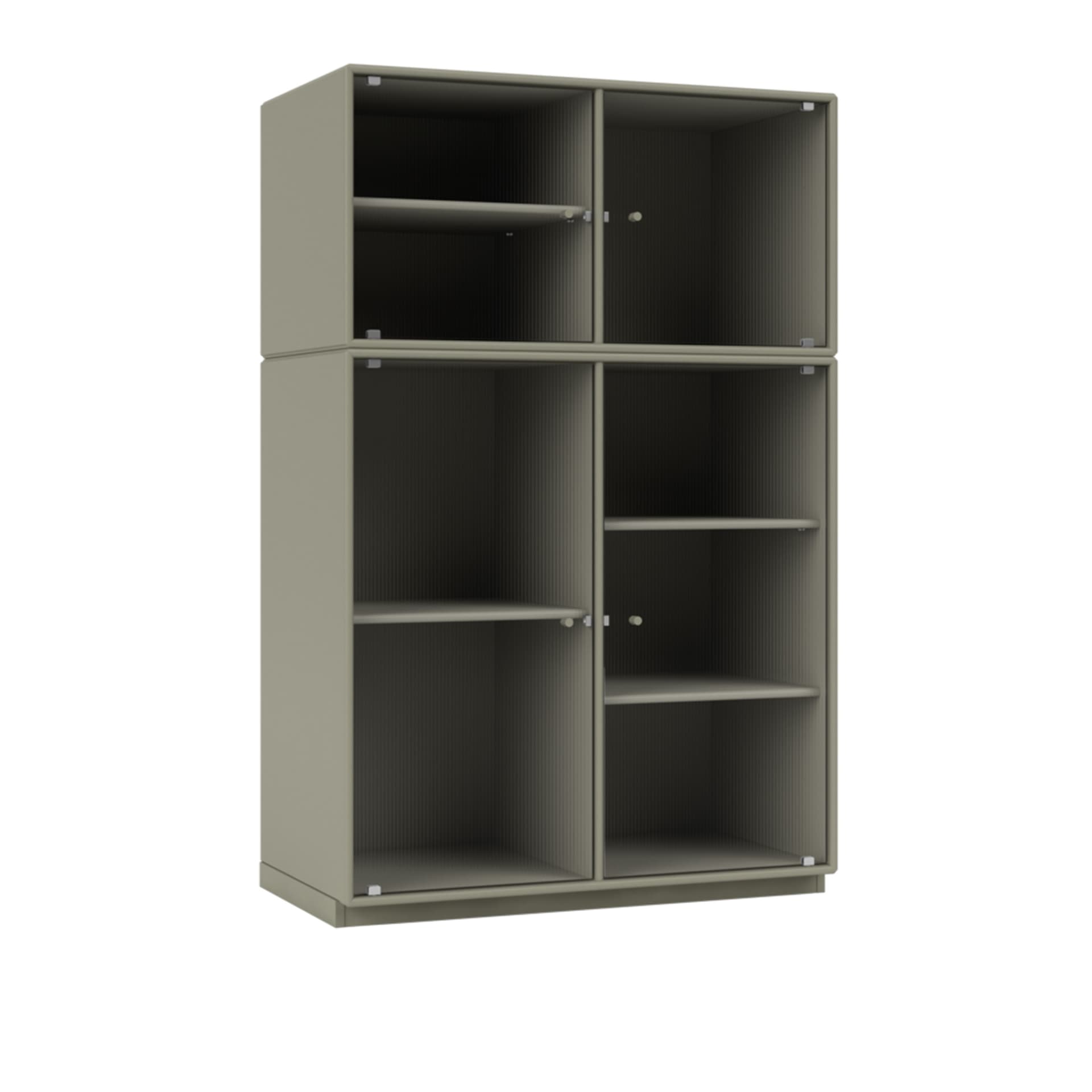 Montana - Ripple Iii – Vitrine Cabinet 144-Fennel 06 Plinth 3 cm - Vitrineskap - Peter J. Lassen - Grønn - Tre