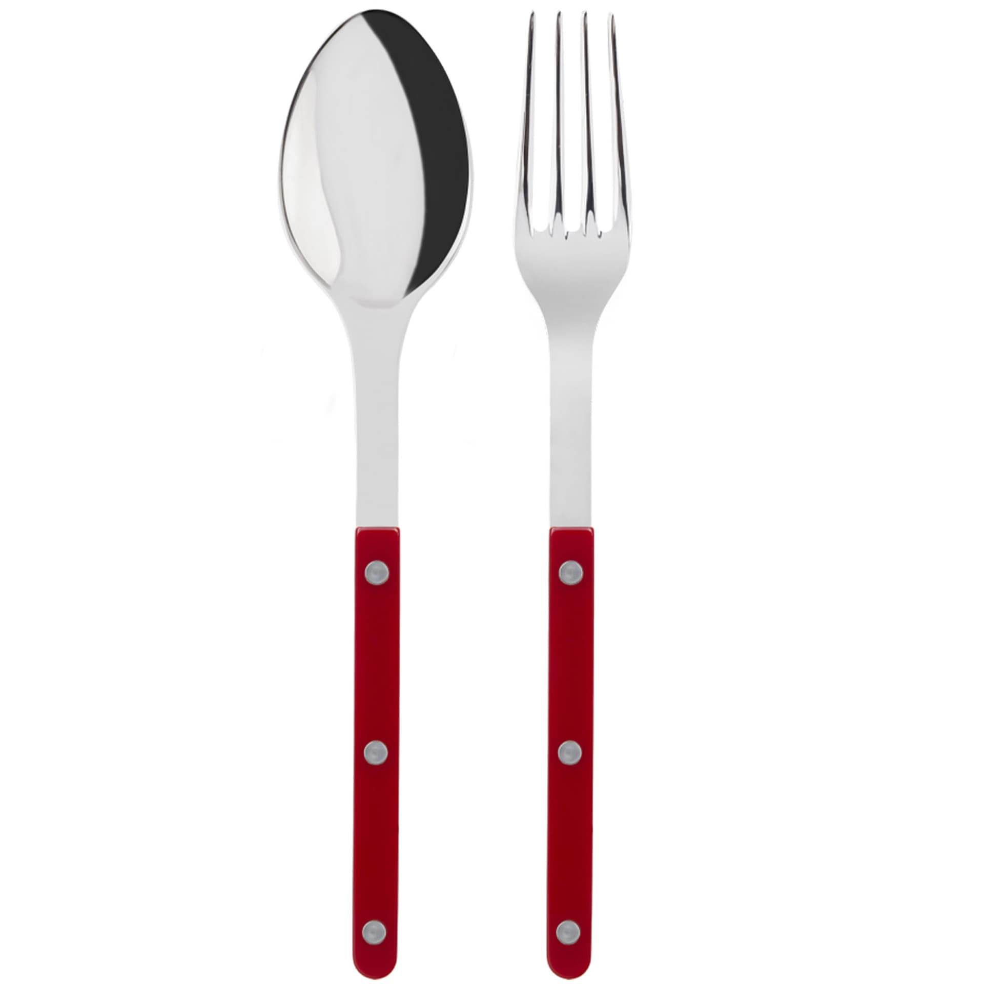 Sabre Paris - Bistrot Serving Set Solid - Burgundy - Serveringsbestikk