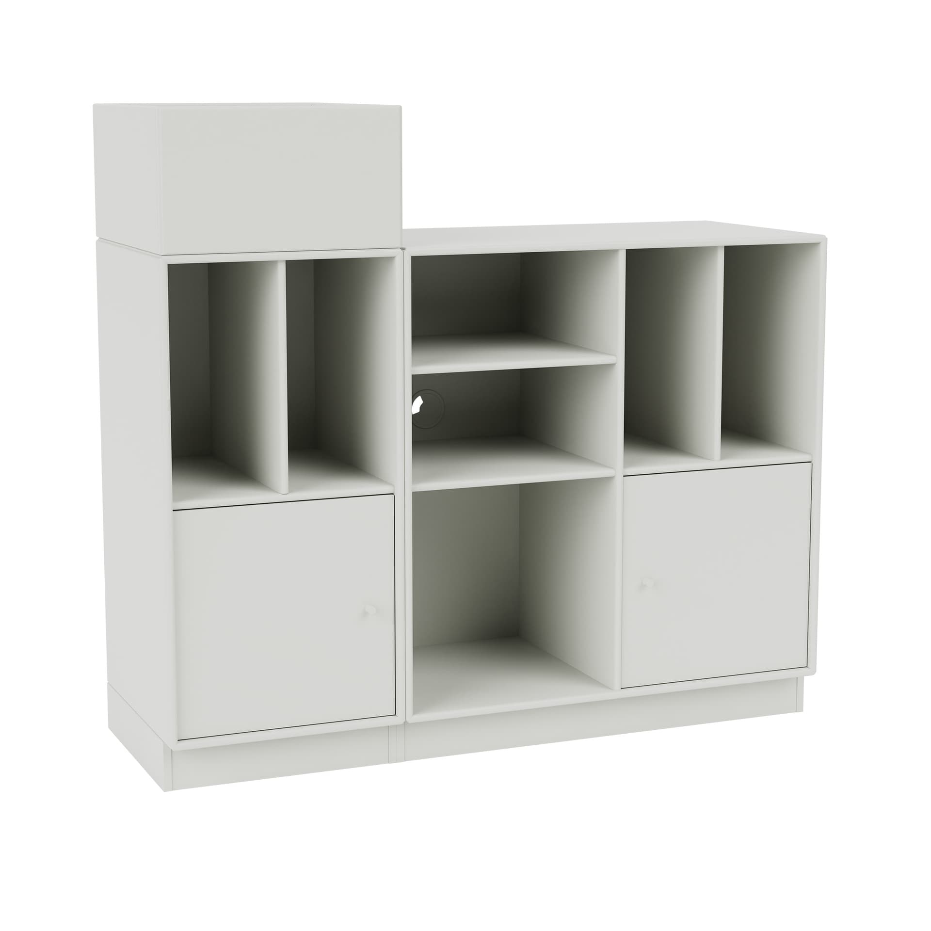 Montana - SPIN III Vinyl Storage, 07-Plinth 7 cm, 09 Nordic - Oppbevaringsskap - Peter J. Lassen - Grå