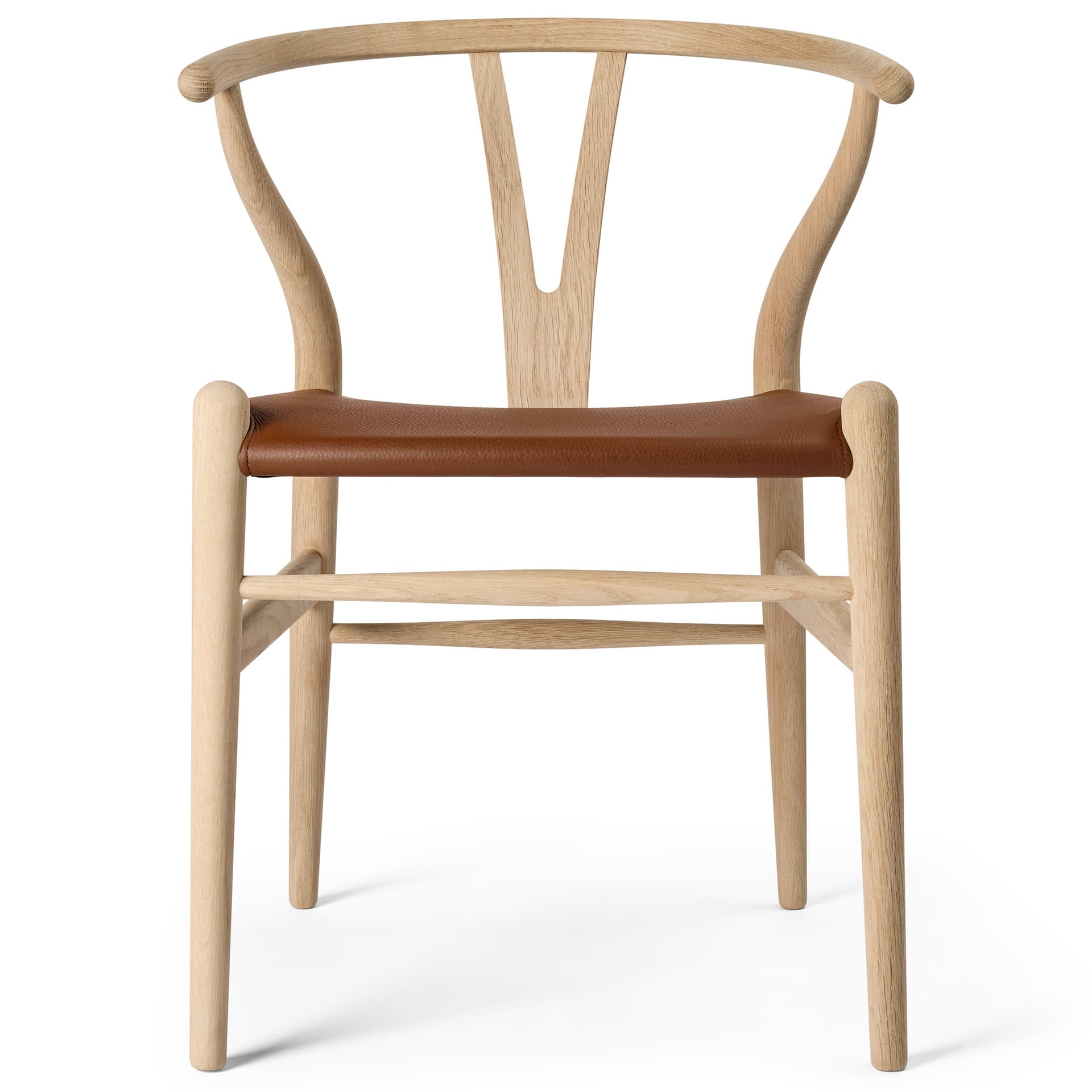 Carl Hansen - CH24P Wishbone Chair, Oak Soap, Loke 7060, Brown - Spisestoler - Hans J. Wegner