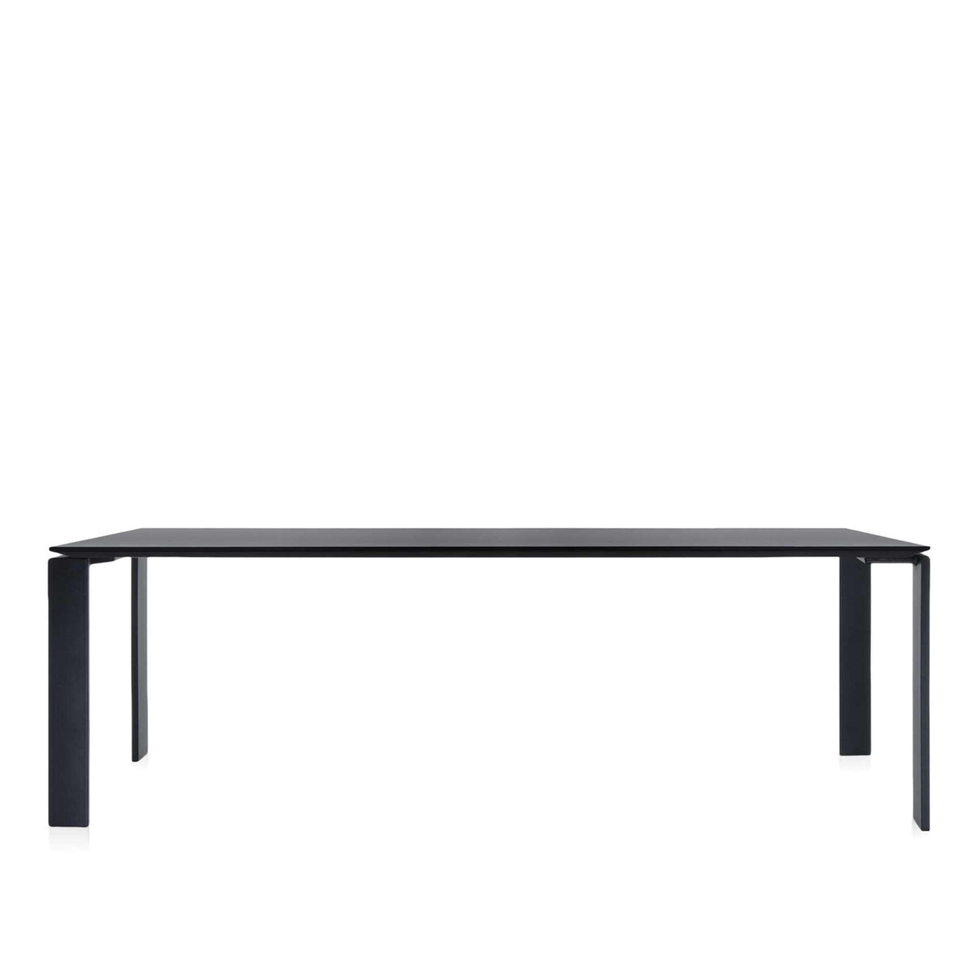 Kartell - Four Table 4524 223x79, Black/Black, Scratch-Proof Laminate - Spisebord - Ferruccio Laviani - Svart - Laminat/Metall
