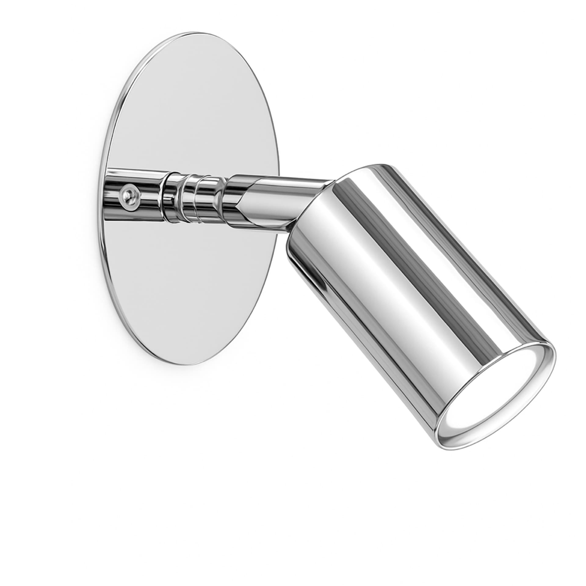 Örsjö Belysning - Starlight 1 spotlight fixed wall plate – Nickel-plated brass - Spotlights - Jonas Bohlin - Sølv - Metall