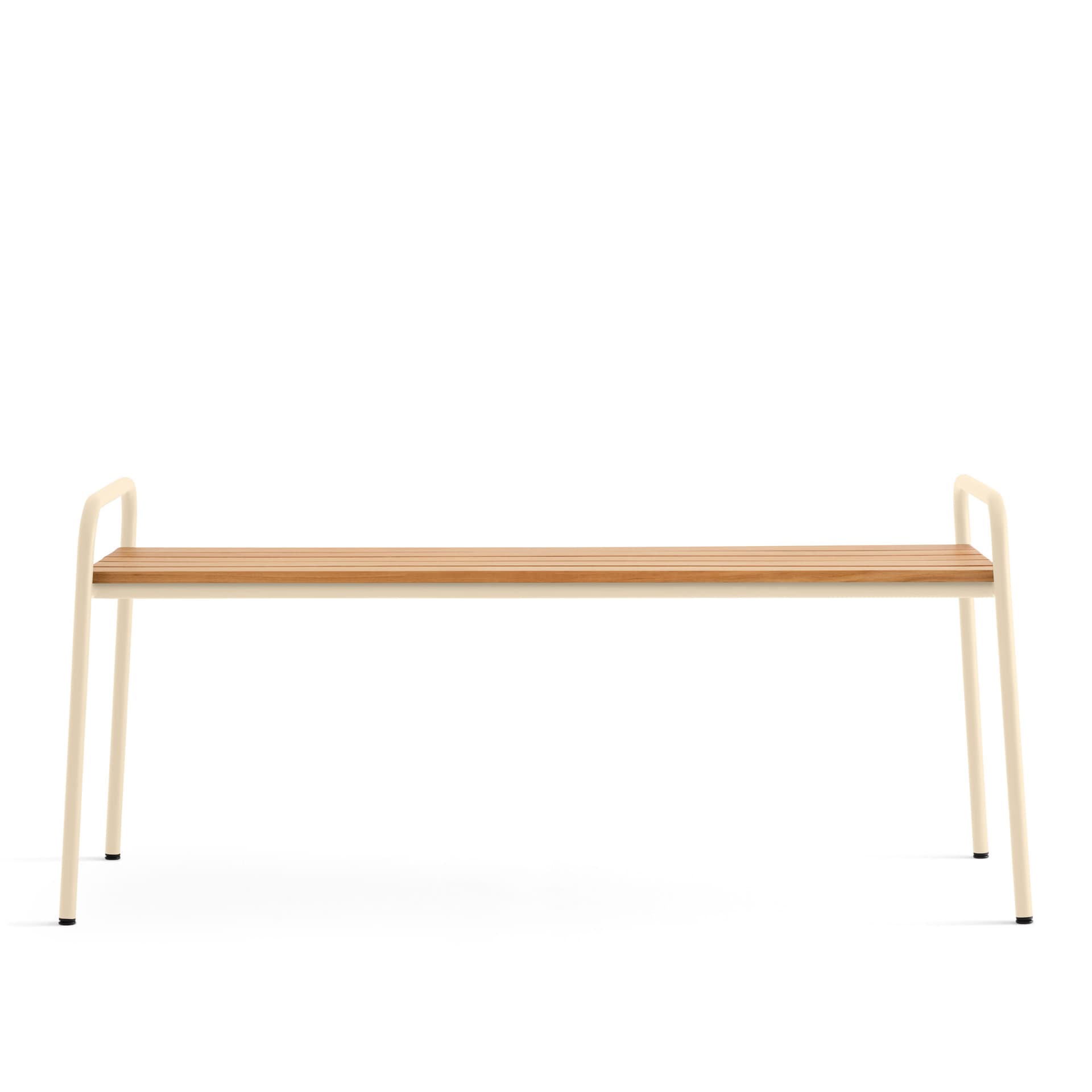 A Huseby - Kallio Outdoor Bench Ivory - Hagebenker & sofaer - Sami Kallio - Beige - Metall/Tre