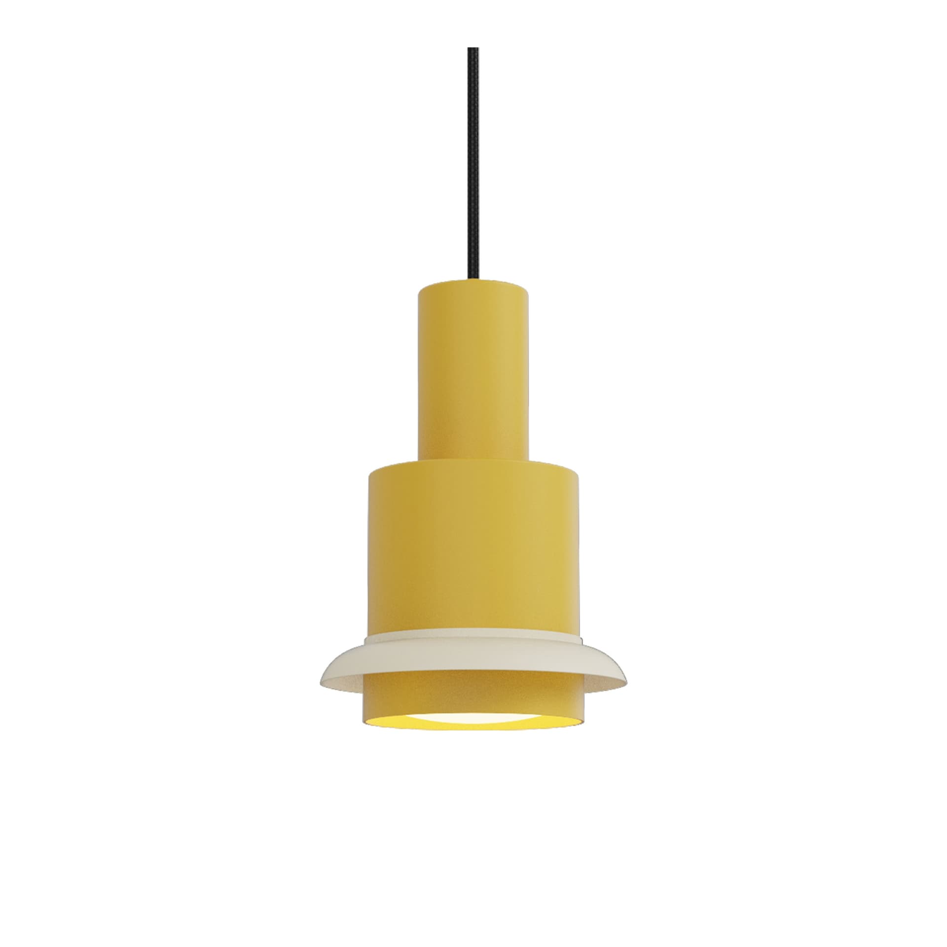 DCW - Chaumont Pendel Ø19xH28 Yellow/White