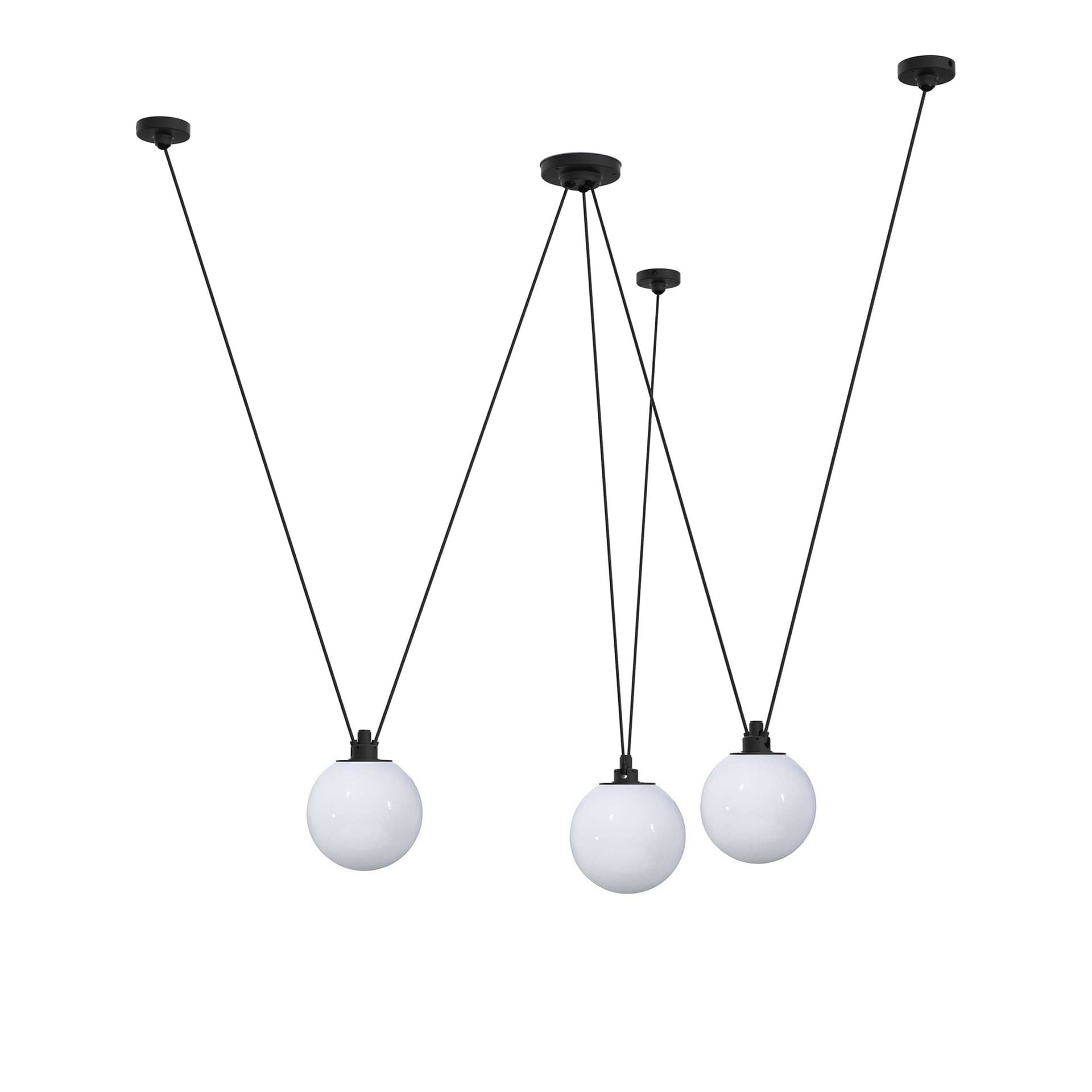 DCWéditions - Les Acrobates De Gras 325 Glass Ball Ø250 - Pendellamper - Bernard-Albin Gras - Gjennomsiktig