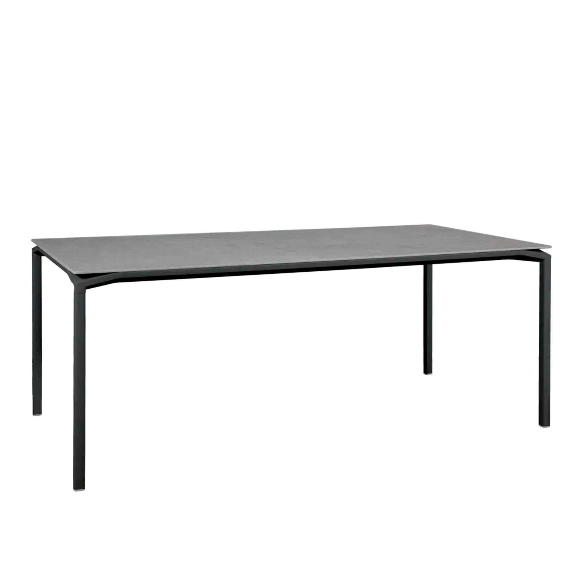 Fermob - Calvi Mineral Table 195 x 95 cm - Anthracite, Kreta - Utendørs spisebord - Grå,Svart - Metall