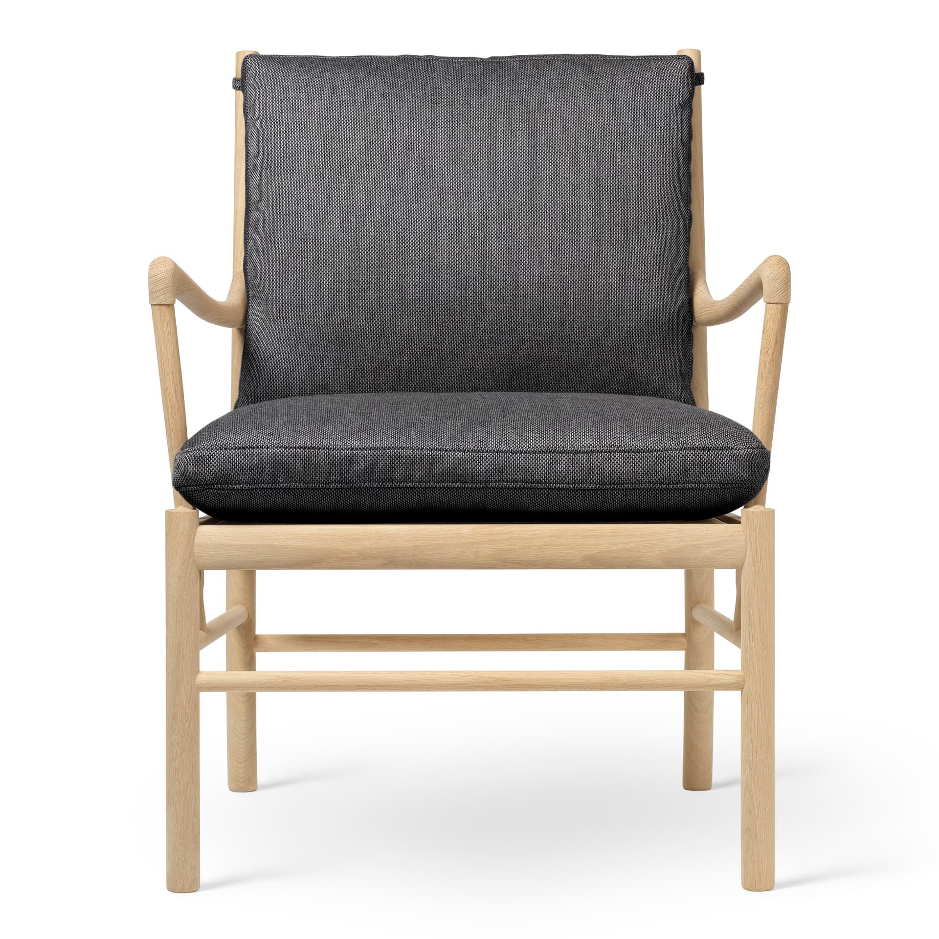 Carl Hansen - OW149 Colonial Chair Ek Tvålad / Re-Wool 0198 - Lenestoler - Ole Wanscher