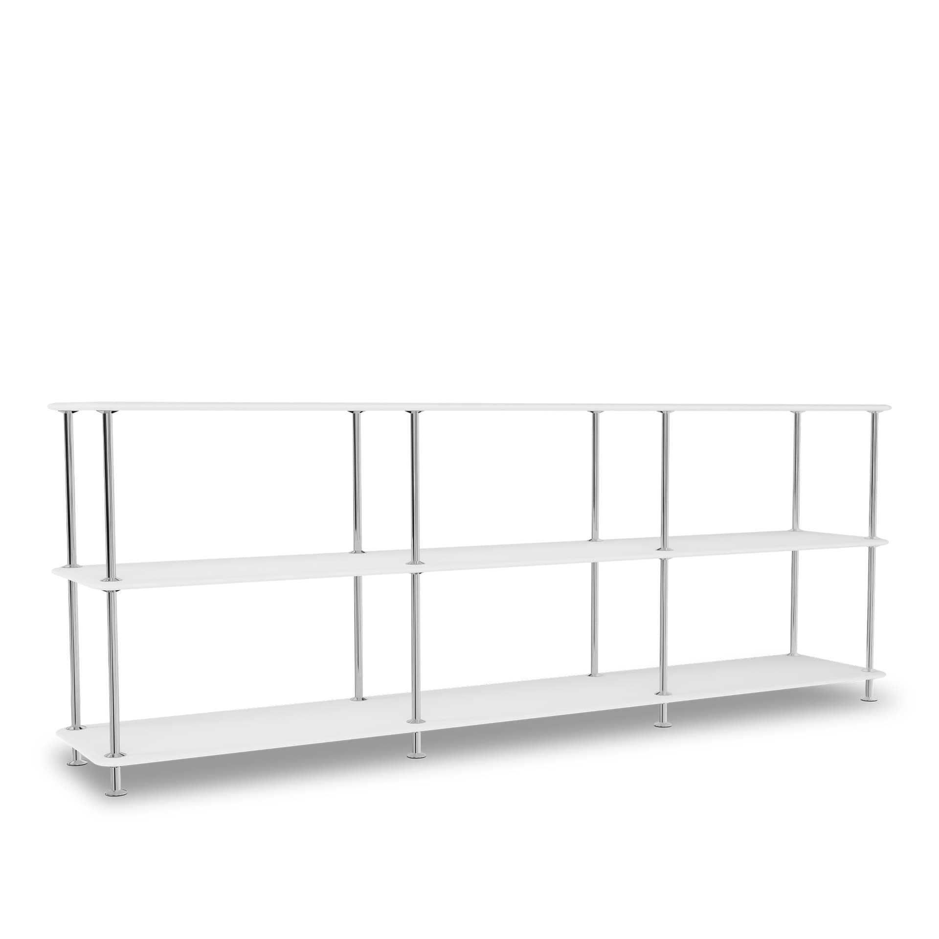 Montana - Montana Free 222000 214-Newwhitestructure 44C-Chrome - Hyller & Hyllesystem - Jakob Wagner - Hvit - Metall/Tre