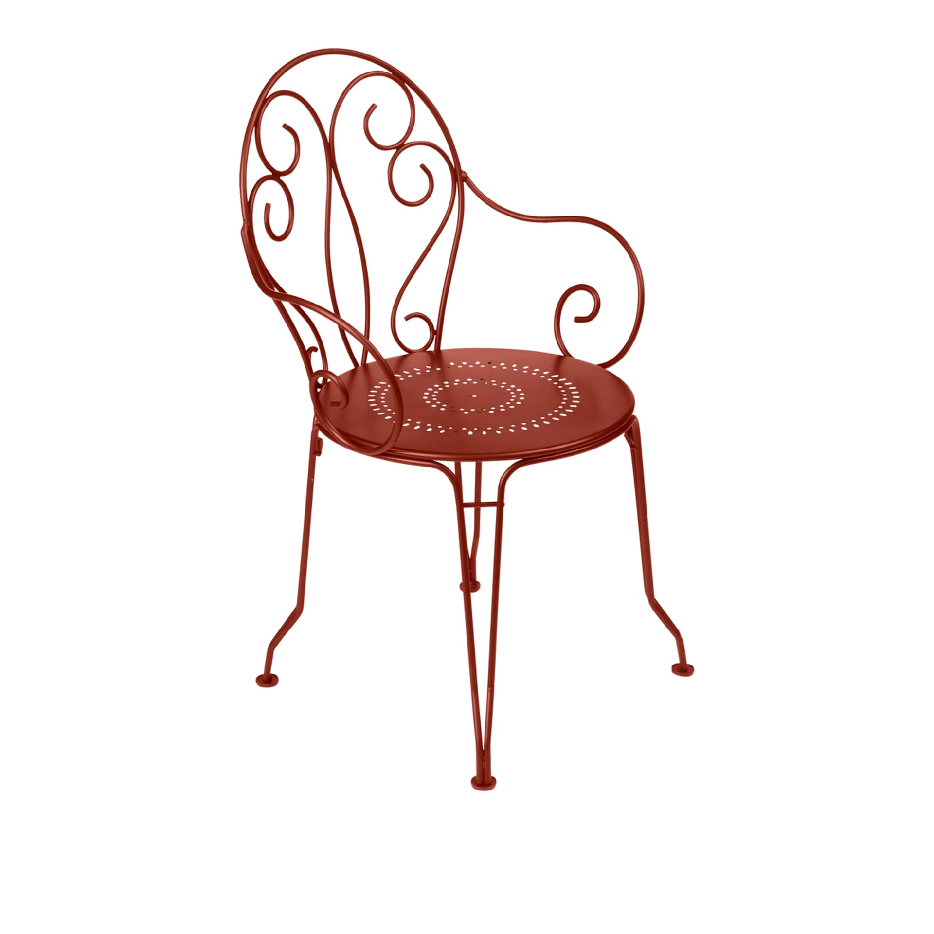 Fermob Montmartre stol med armlener Red ochre