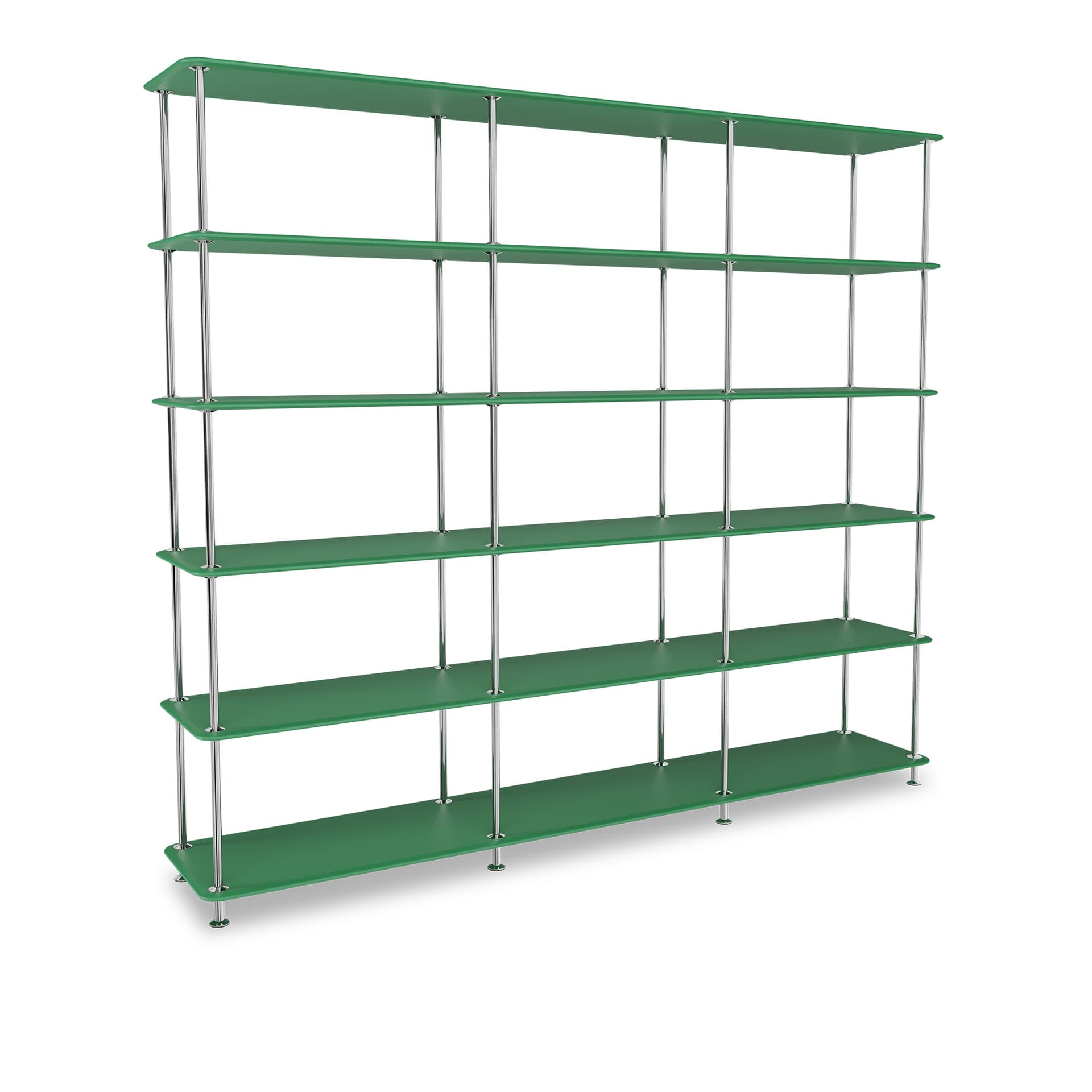 Montana - Montana Free 555000 232-Parsleystructure 44C-Chrome - Hyller & Hyllesystem - Jakob Wagner - Grønn - Metall/Tre