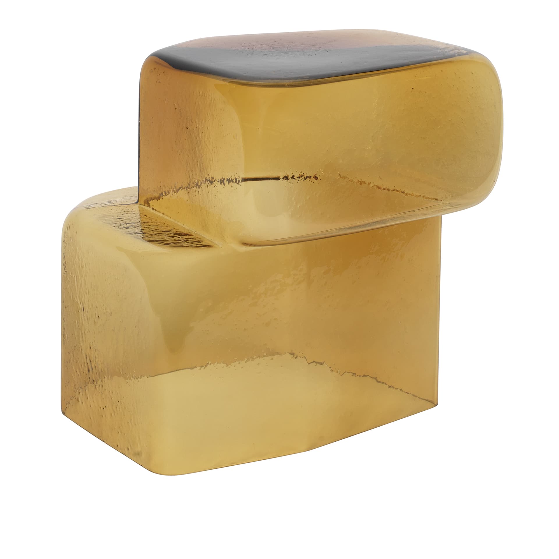 Ferm Living - Oscil Sculpture - Recycled Amber - Pyntegjenstander - Brun - Glass