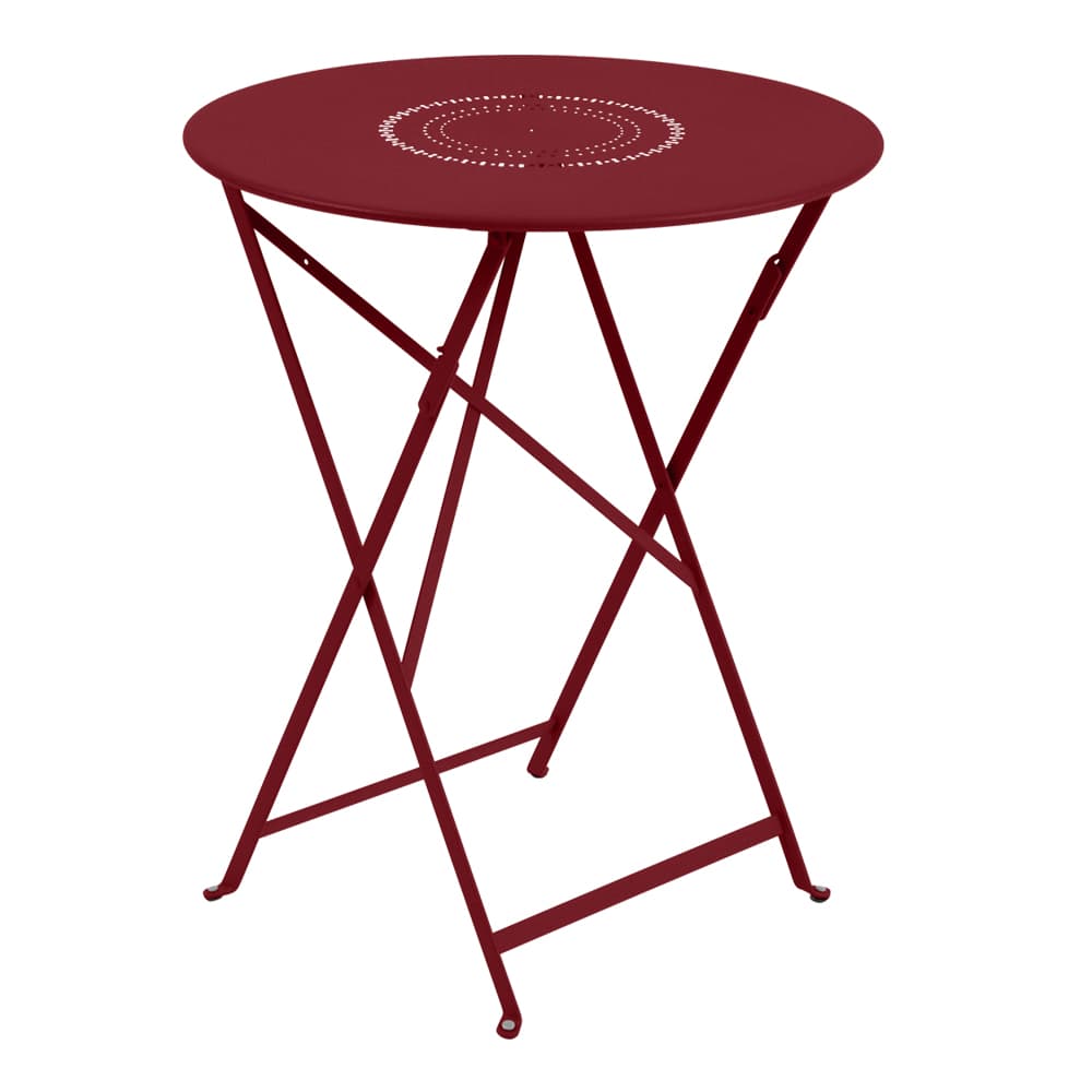Fermob - Floréal Table 60 cm Chili 43 - Utendørs spisebord - Rød - Metall