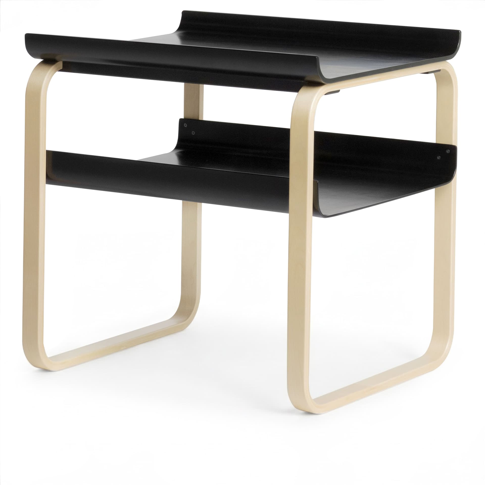 Artek - Sidobord 915, Svartlackad, Klarlackad bas - Småbord & sidebord - Alvar Aalto - Svart - Tre