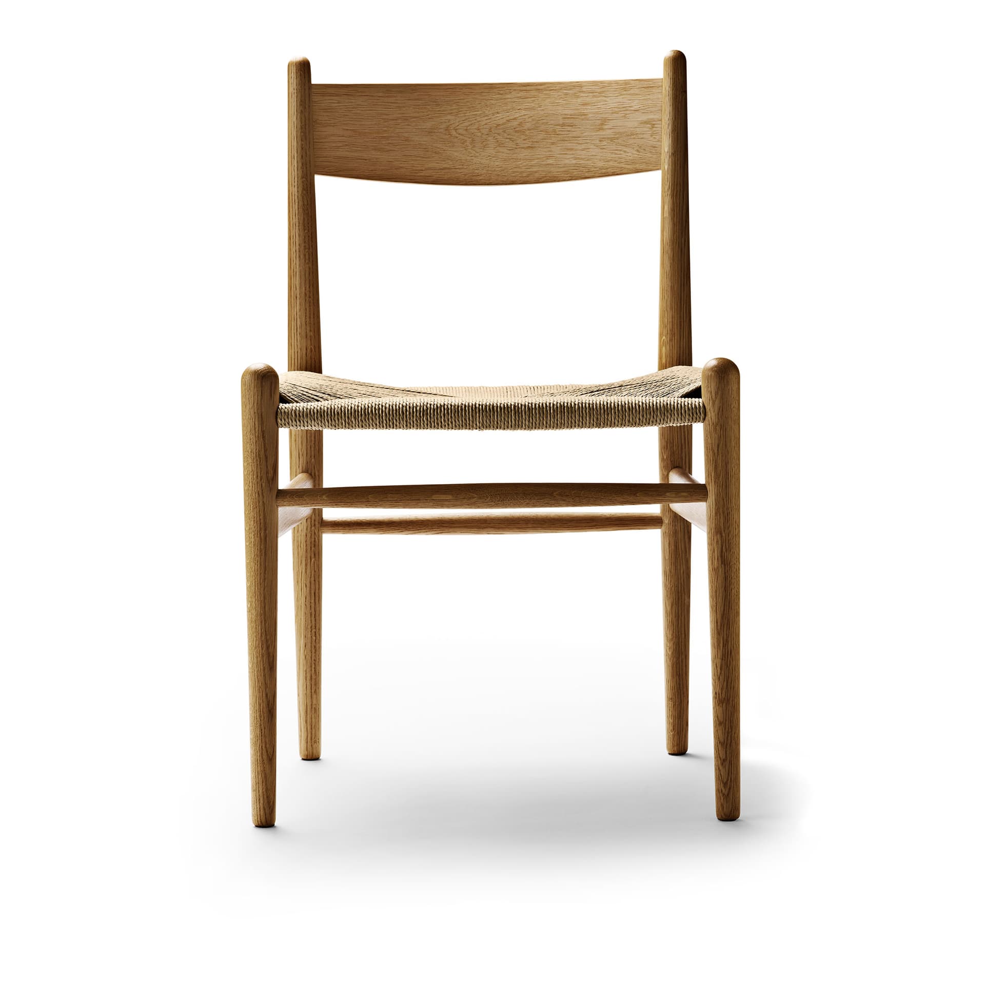 Carl Hansen - CH36, Oljad Ek, Naturflätat papperssnöre - Spisestoler - Hans J. Wegner - Tre farget - Papir/Tre