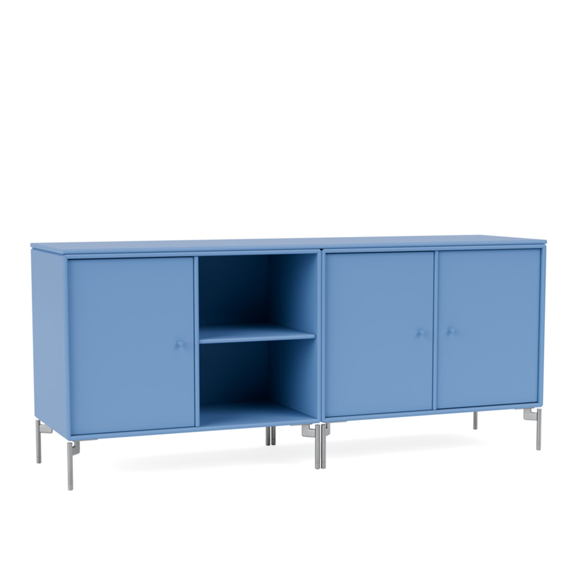 Montana - Save Lowboard 154-Azure Matt Chrome - Sideboards - Peter J. Lassen - Blå - Tre