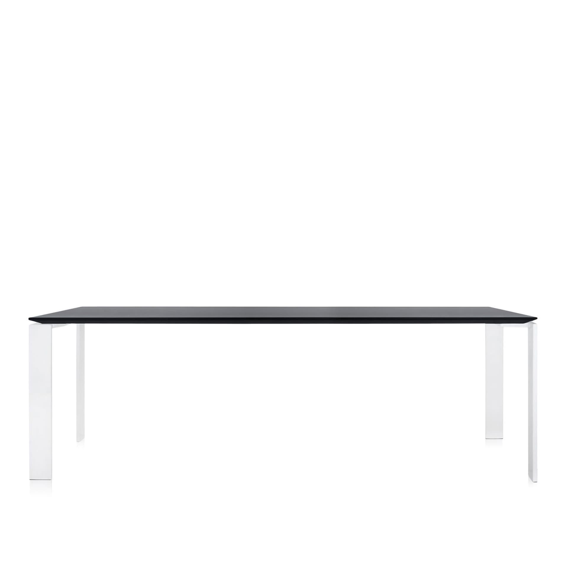 Kartell - Four Table 4524 223x79, Black/White, Scratch-Proof Laminate - Spisebord - Ferruccio Laviani - Svart - Laminat/Metall