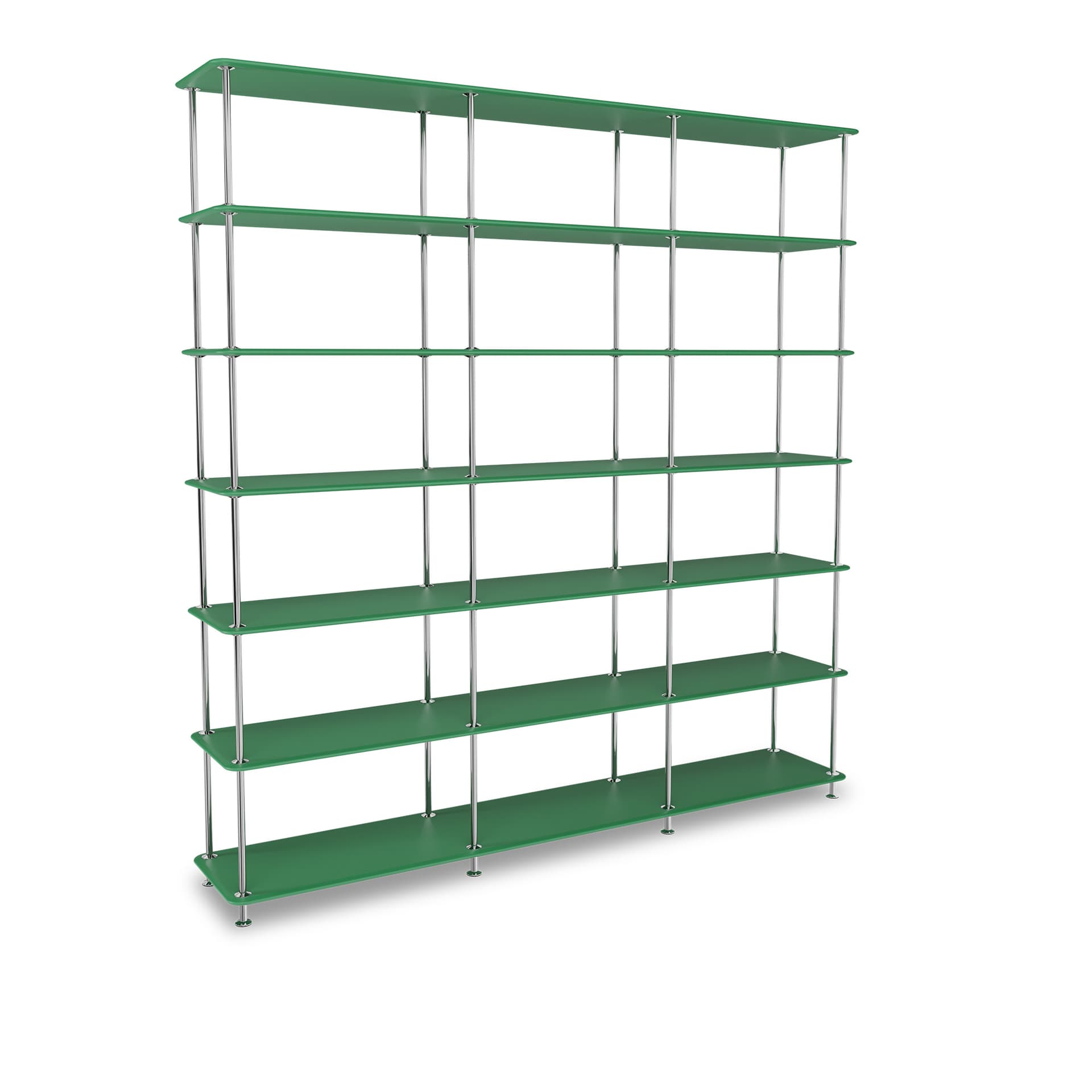 Montana - Montana Free 666000 232-Parsleystructure 44C-Chrome - Hyller & Hyllesystem - Jakob Wagner - Grønn - Metall/Tre