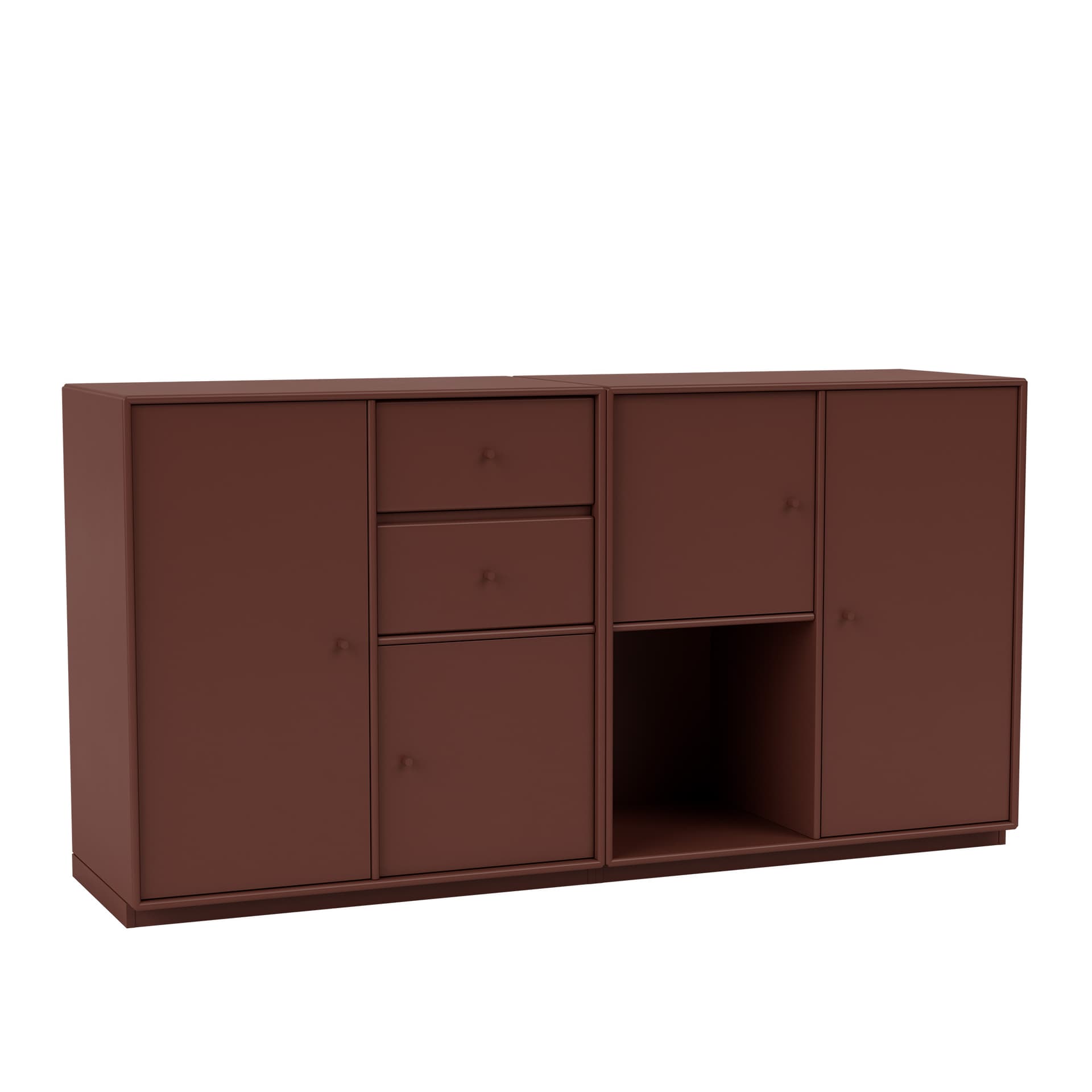 Montana - Couple Sideboard 155-Masala 06 Plinth 3 cm - Sideboards - Peter J. Lassen - Brun - Tre