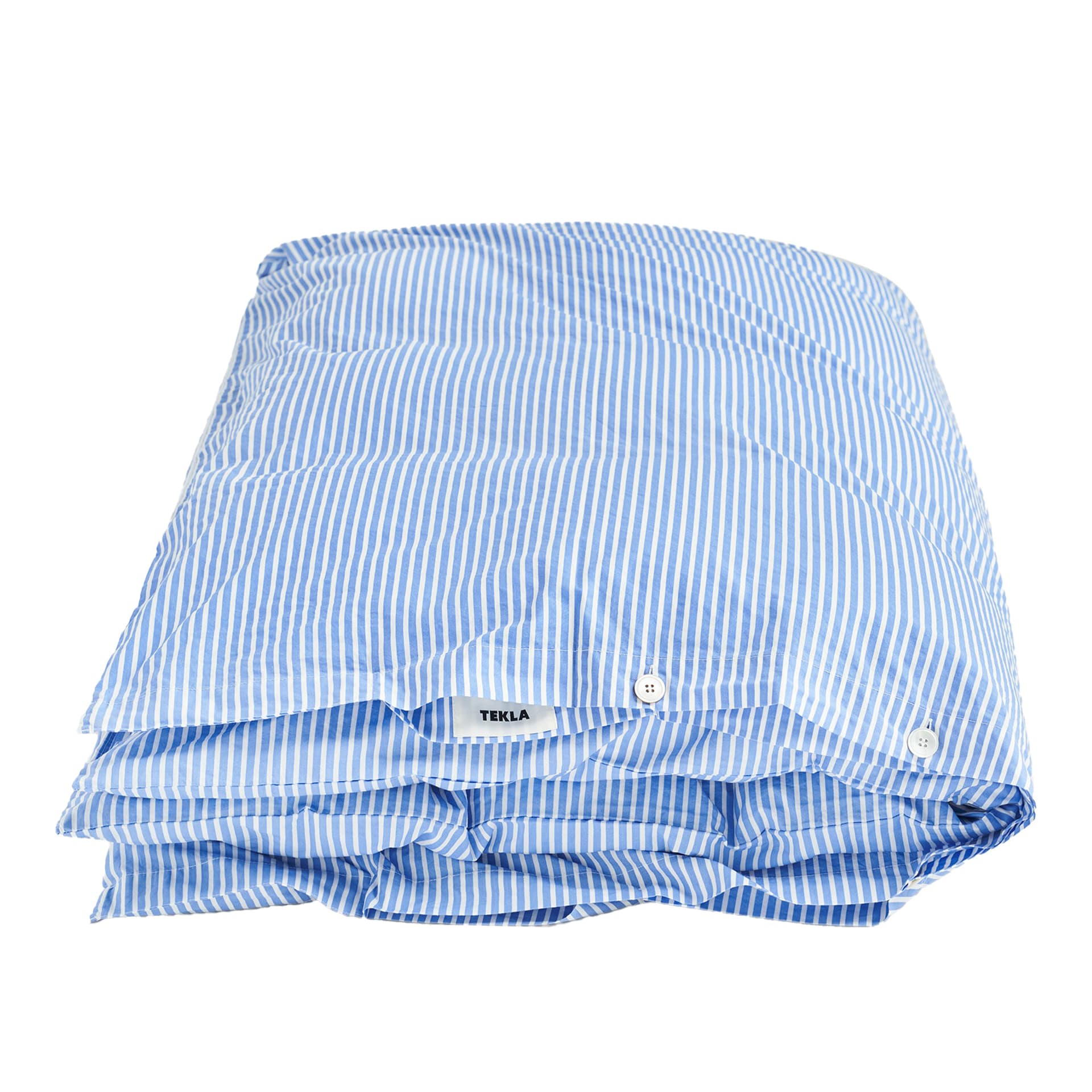 Tekla - Percale Stripes Double Duvet Cover, 220X220, Oxford Stripes - Dynetrekk