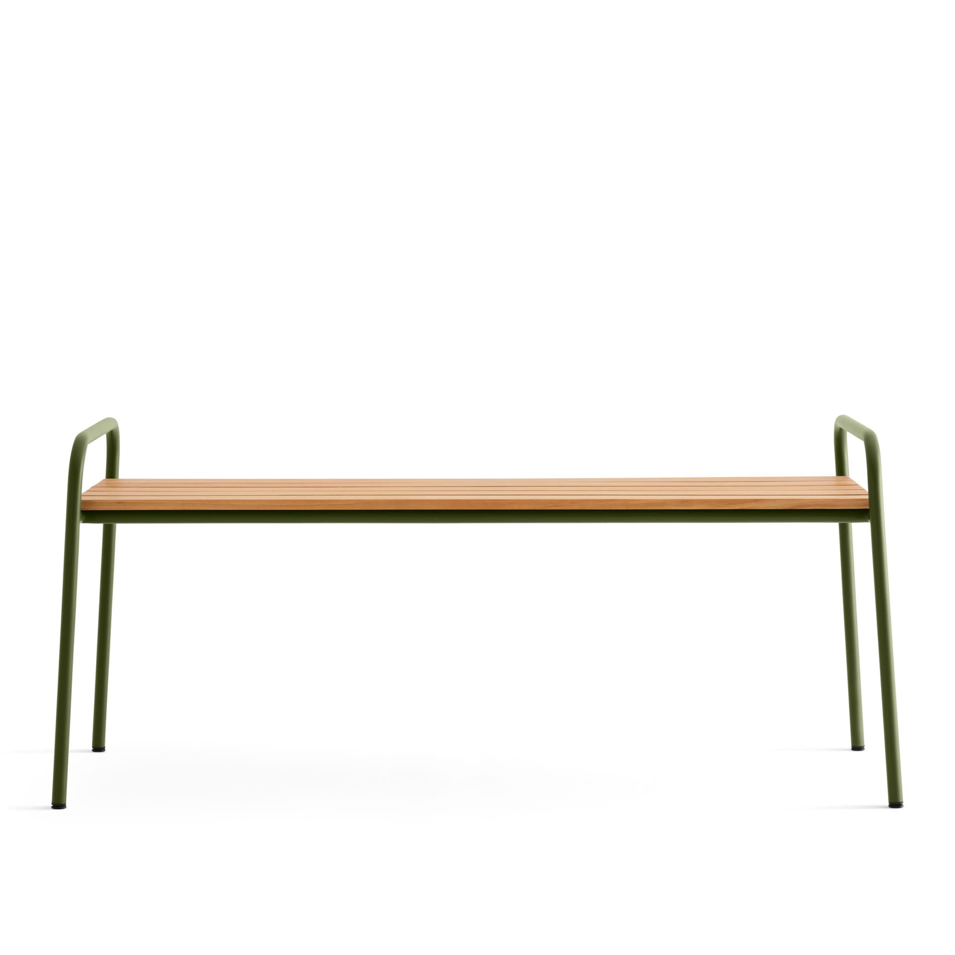 A Huseby - Kallio Outdoor Bench Green - Hagebenker & sofaer - Sami Kallio - Grønn - Metall/Tre