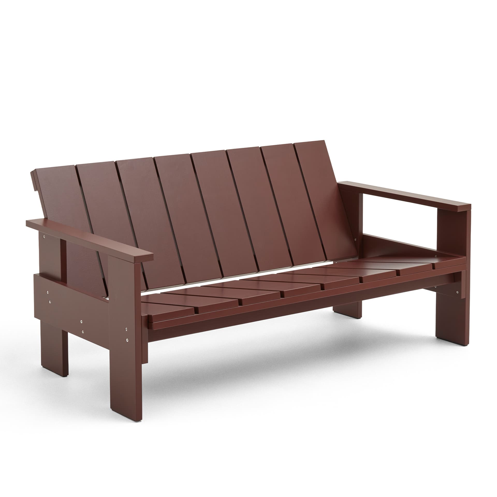 HAY - Crate Lounge Sofa - Iron red - Utendørs sofaer - Gerrit Rietveld - Tre