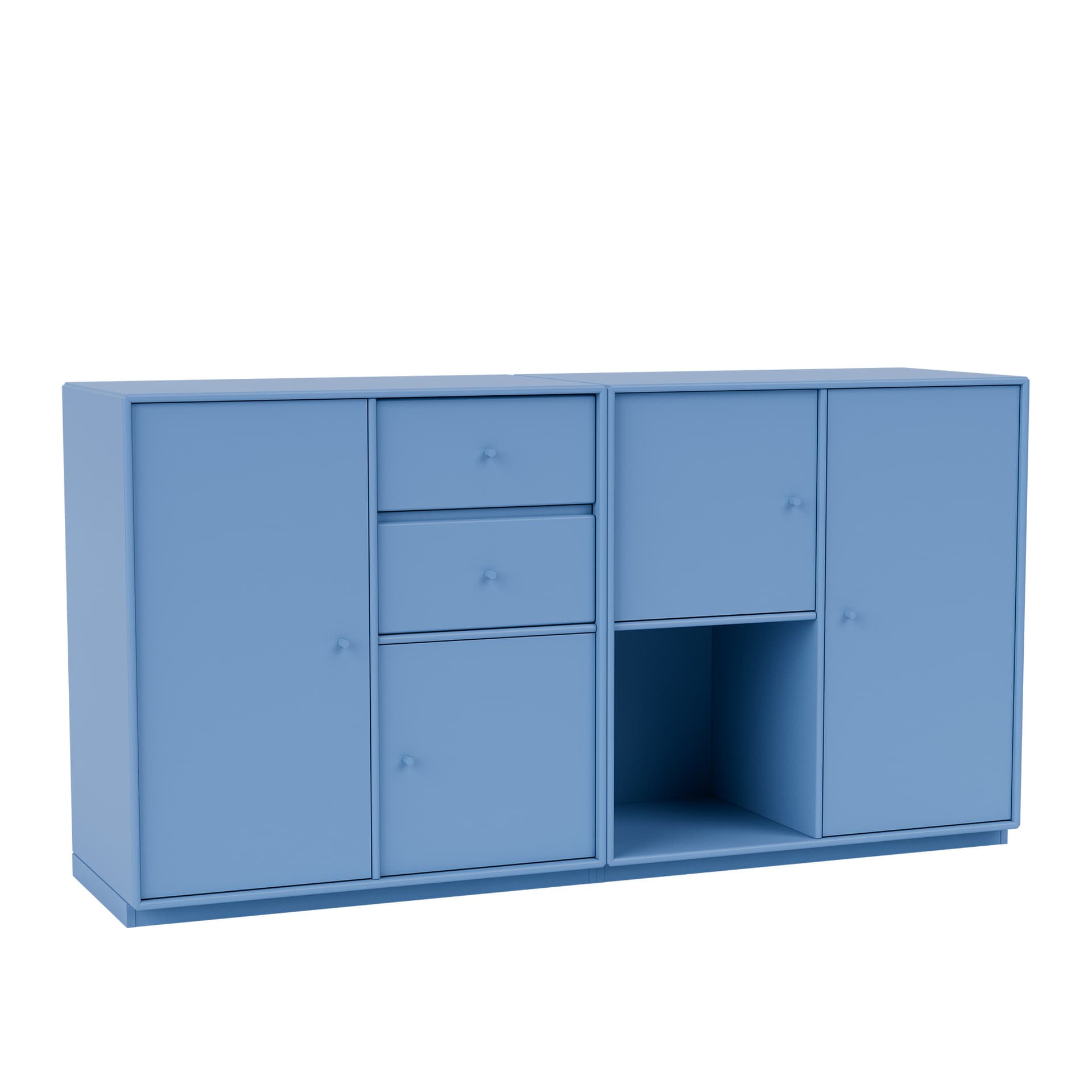 Montana - Couple Sideboard 154-Azure 06 Plinth 3 cm - Sideboards - Peter J. Lassen - Blå - Tre