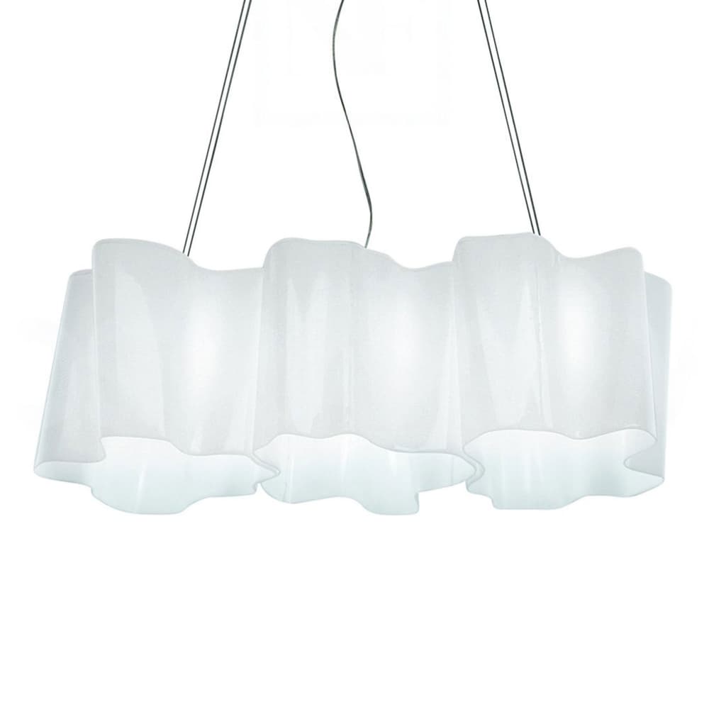 Artemide - Logico Pendellampa 3 In Linea Silke - Pendellamper - Michele De Lucchi,Gerhard Reichert - Hvit