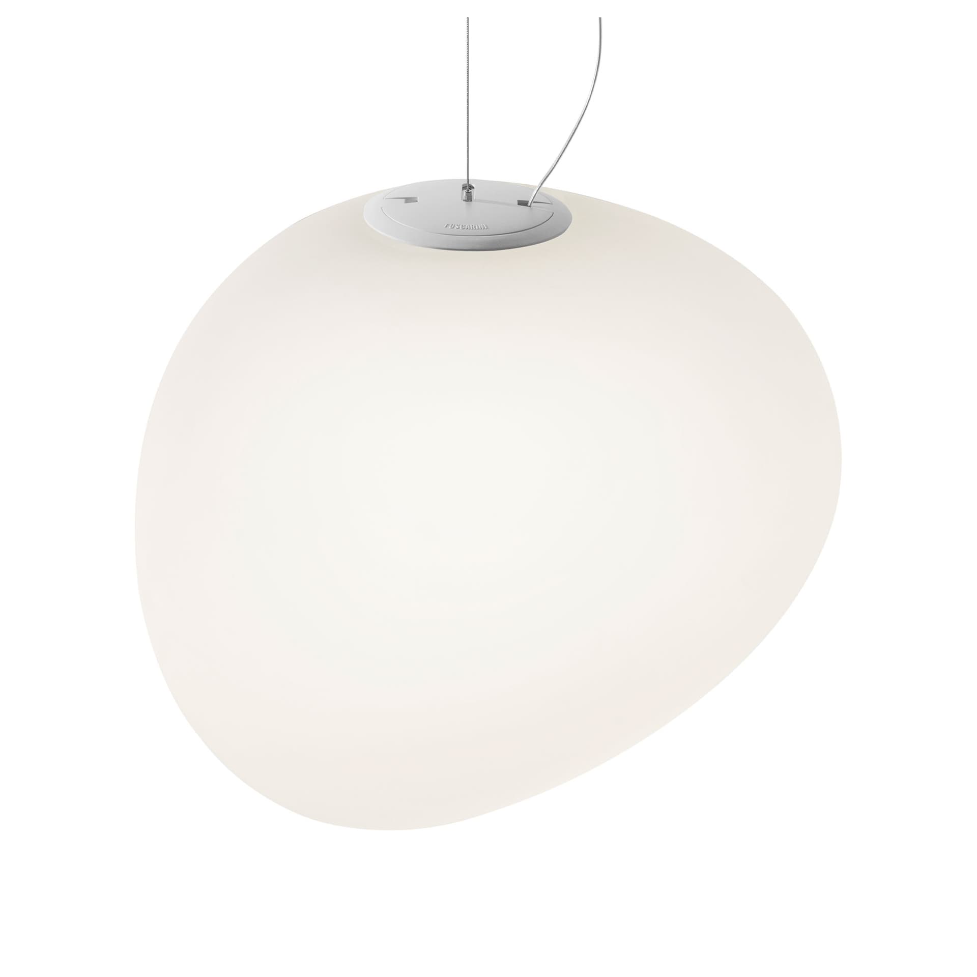 Foscarini - Gregg Grande pendellampe LED dimbar - Pendellamper - Ludovica & Roberto Palomba - Hvit - Glass