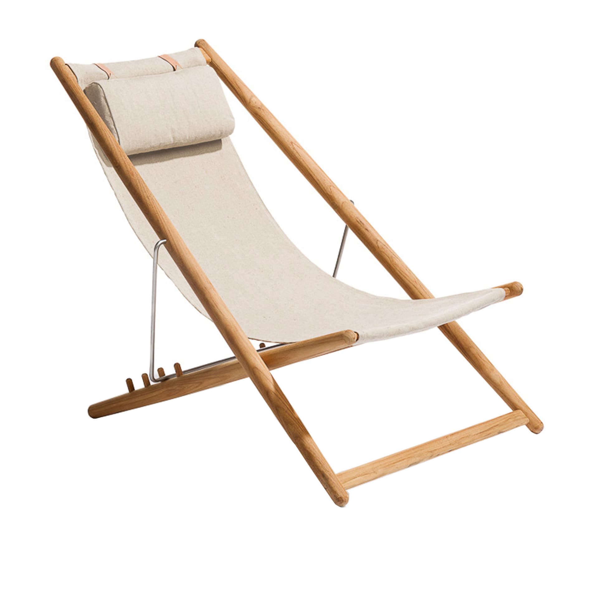Skargaarden - H55 Lounge Chair Beige Papyrus Sunbrella Heritage - Solstolar - Björn Hultén - Tre