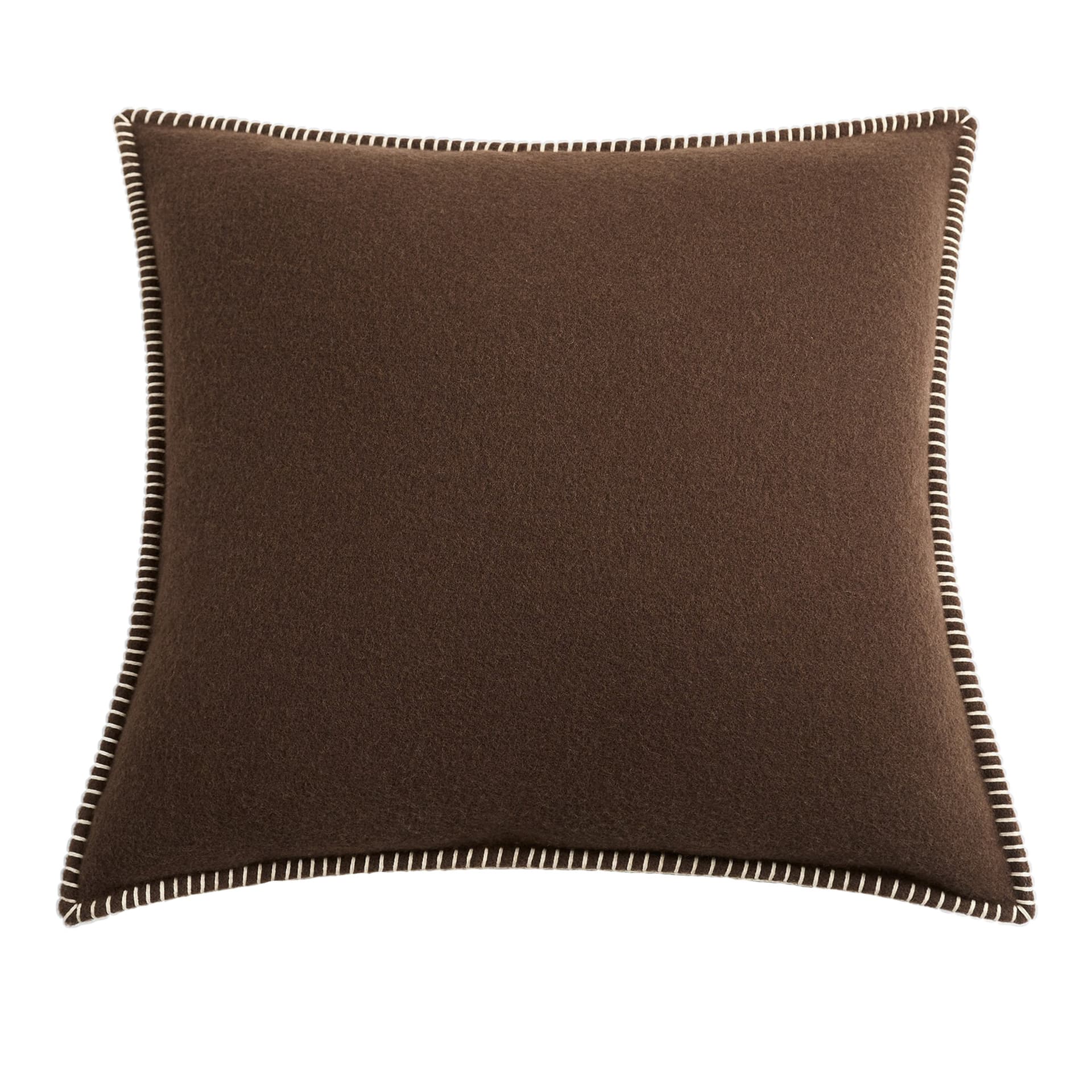 Tekla - Lambswool Cushion, Walnut, 50X50 - Pynteputer - Brun - Ull
