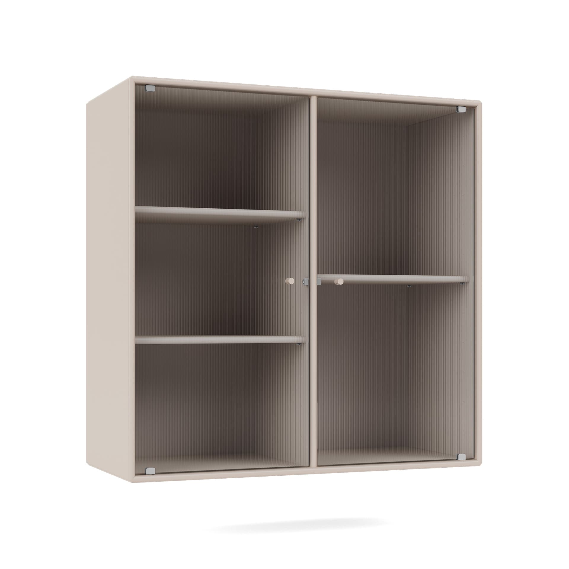 Montana - Ripple Ii – Vitrine Cabinet 168-Clay 04 Suspension Rails - Vitrineskap - Peter J. Lassen - Beige - Tre