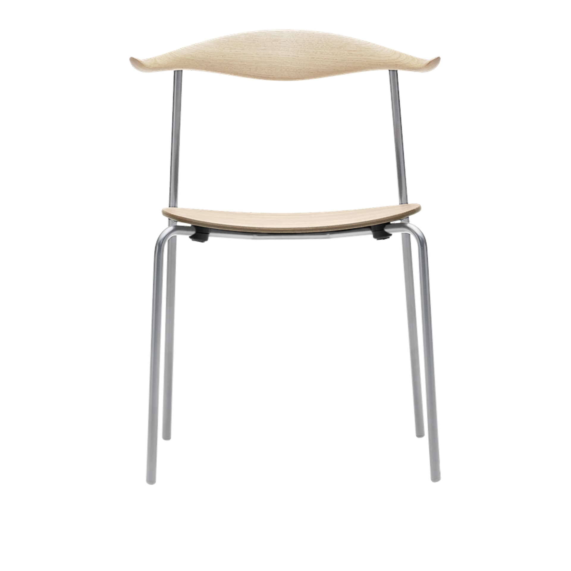 Carl Hansen - CH88T, Tvålad Ek, Rostfritt stål - Spisestoler - Hans J. Wegner - Tre farget - Tre