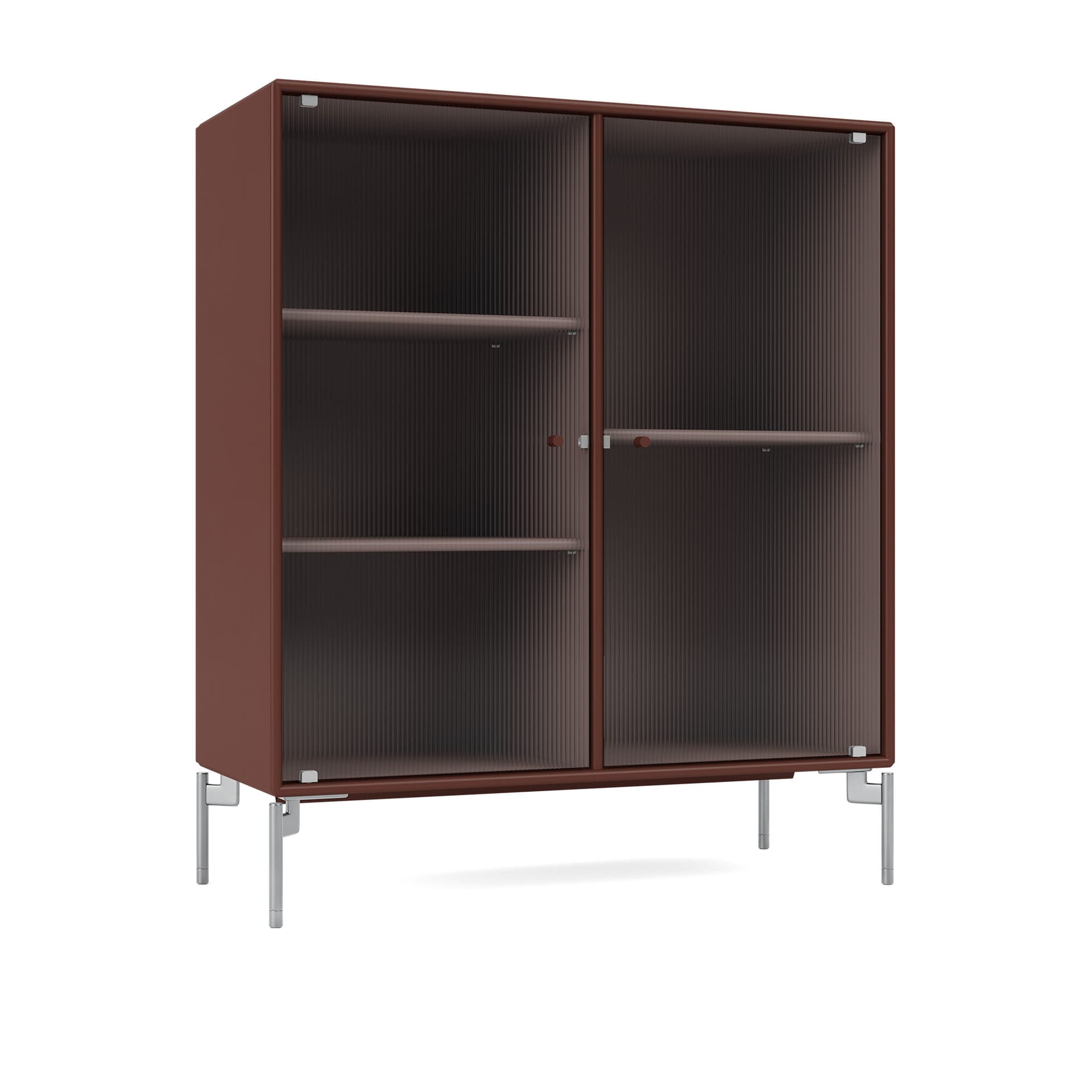 Montana - Ripple Ii – Vitrine Cabinet 155-Masala Matt Chrome - Vitrineskap - Peter J. Lassen - Brun - Tre
