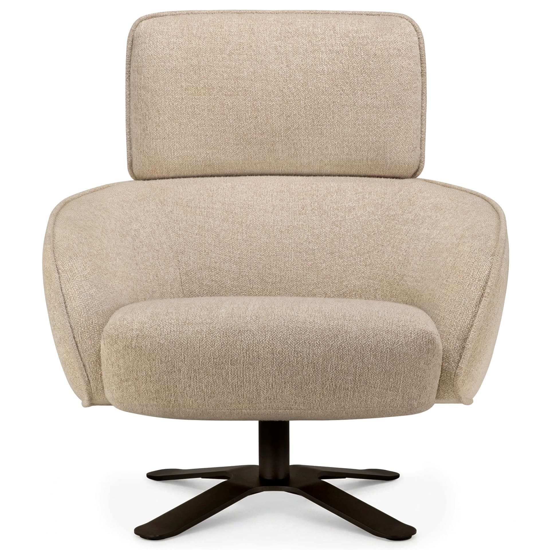 Ethnicraft - Merge loungestol loam - Svingbare lenestoler - Beige - Bouclé