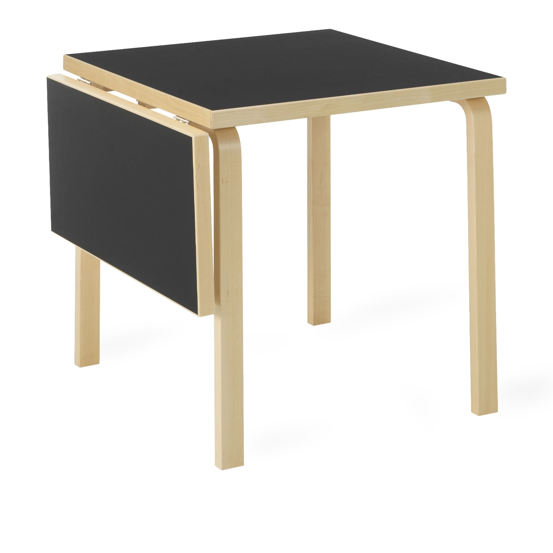 Artek - Aalto fällbord DL81C svart linoleum - Spisebord - Alvar Aalto - Svart - Tre