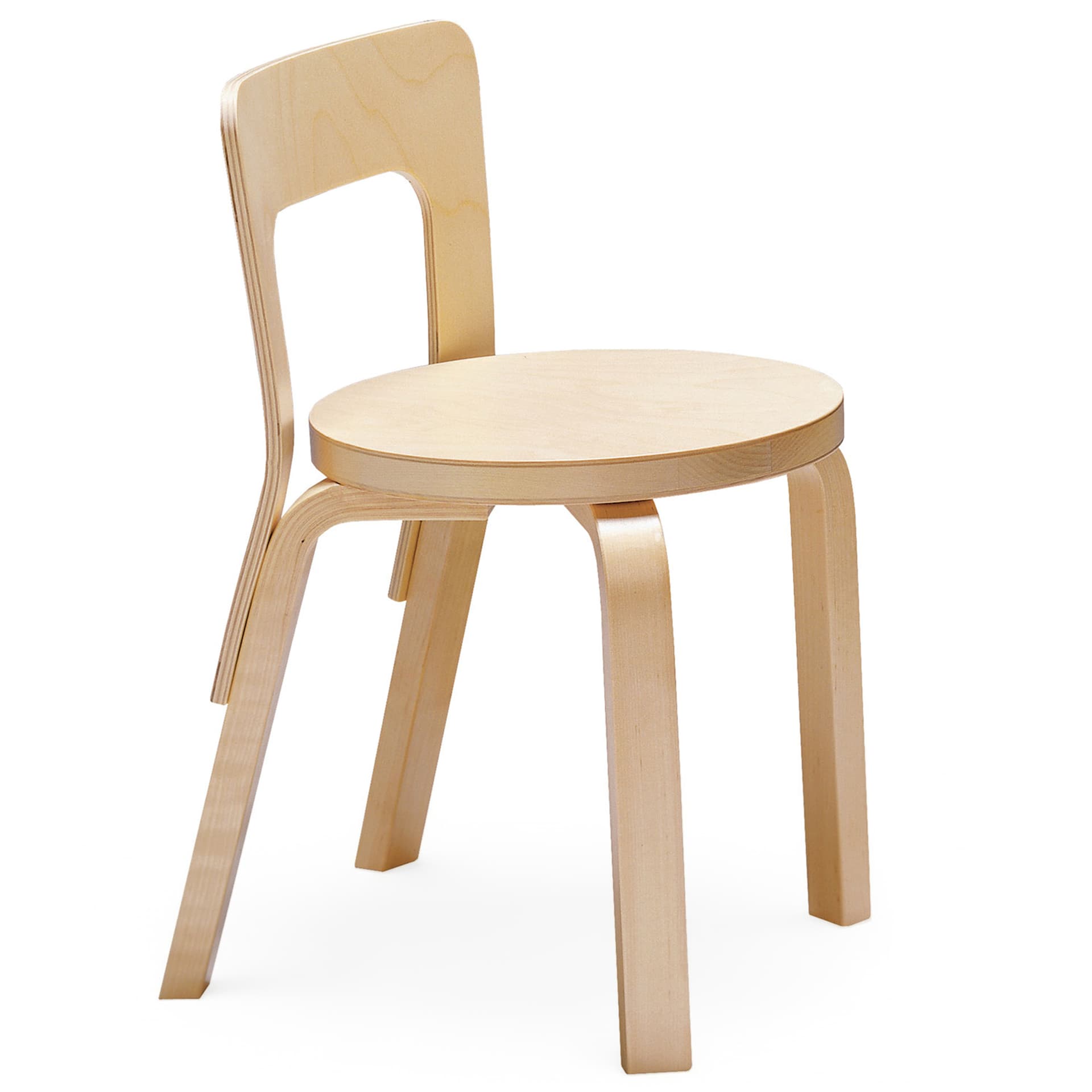 Artek - Barnstol N65, Björkfanér - Stoler for barn - Alvar Aalto - Tre farget - Tre