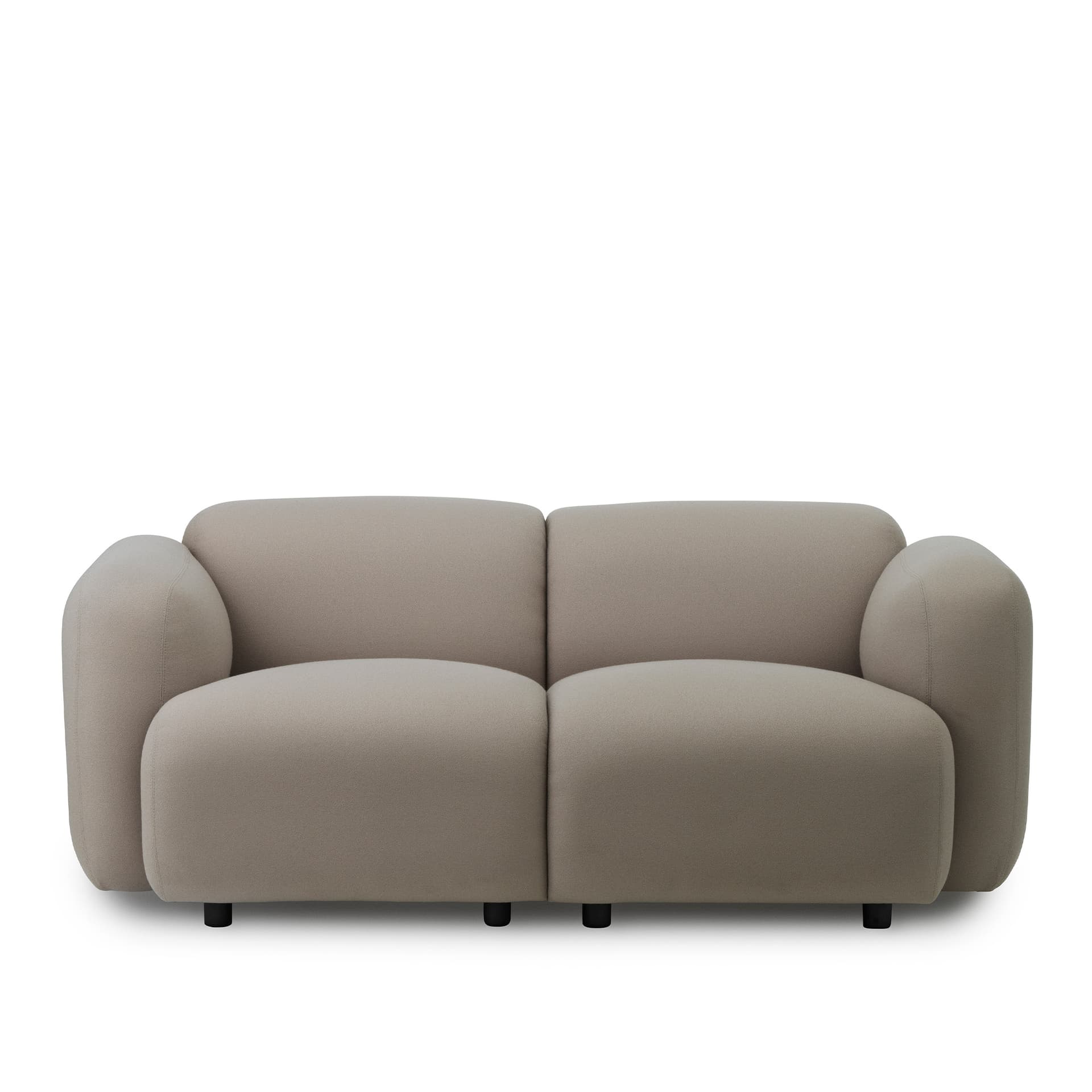 Normann Copenhagen - Swell Sofa 2 Seater - JA409 - Sofaer - Jonas Wagell - Grå - Tre/Tekstilmateriale/Skum