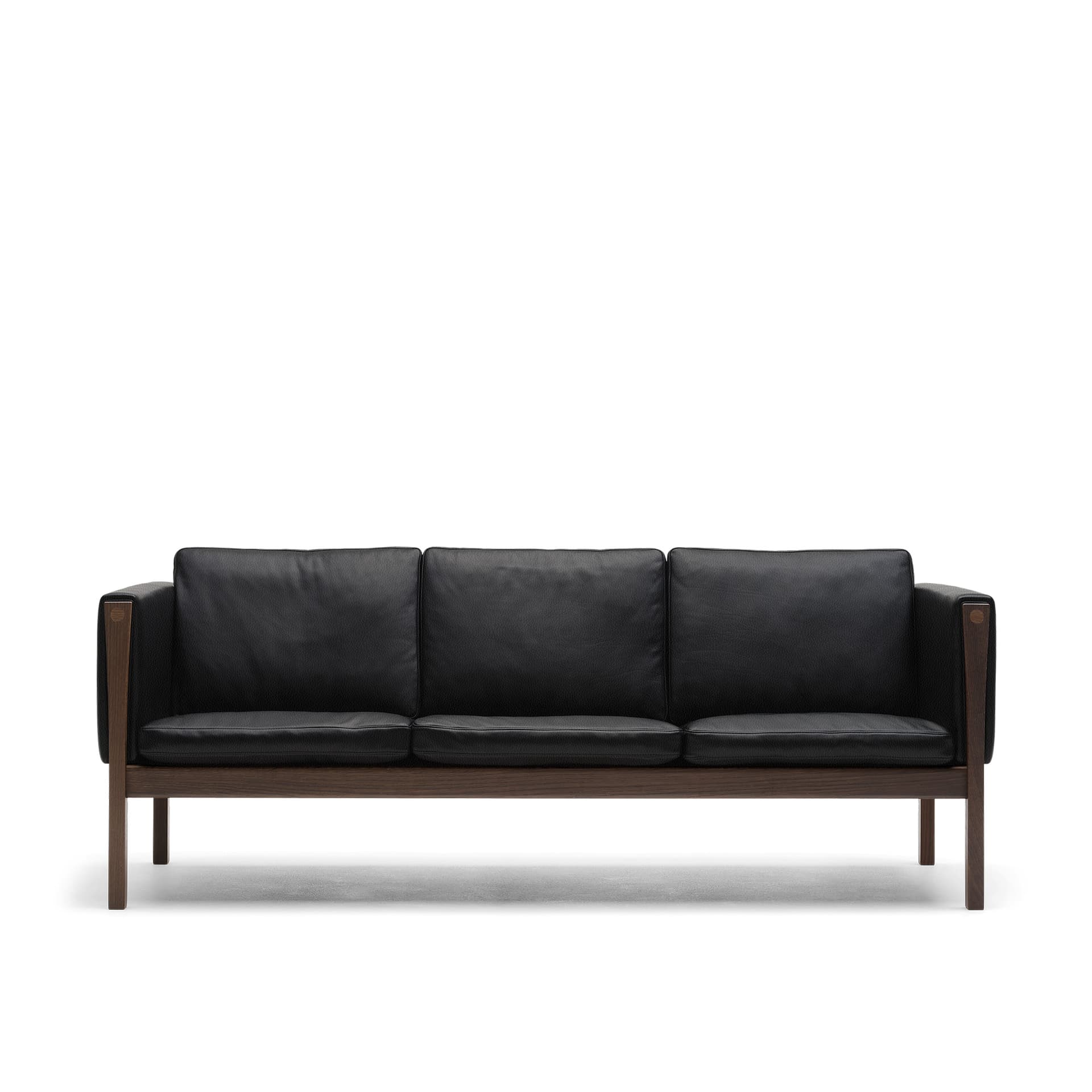 Carl Hansen - CH163, Oljad valnöt, Thor 301 Black - Sofaer - Hans J. Wegner - Svart